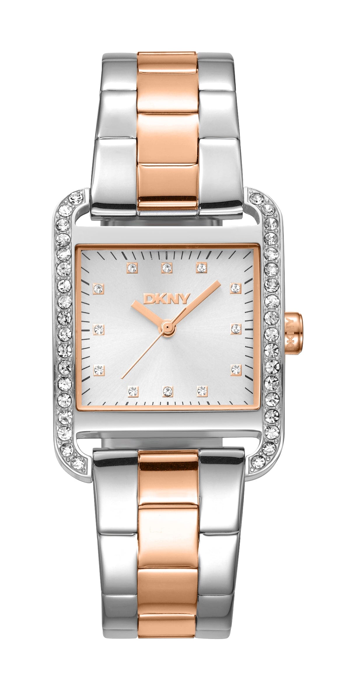 DK5L003M0055 DKNY Iconic Two Tone Silver & Rose Gold Women's Watch 27 x 34.5mm Watches DKNY 