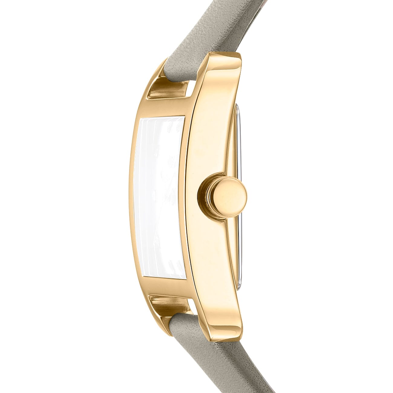 DK5L004L0025 DKNY Iconic Grey Leather Strap Gold Women's Watch 27 x 34.5mm Watches DKNY 