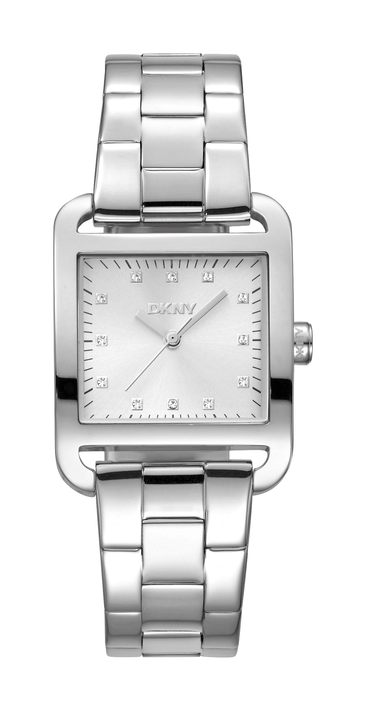DK5L004M0045 DKNY Iconic Silver Dial Stainless Steel Women's Watch 27 x 34.5mm Watches DKNY