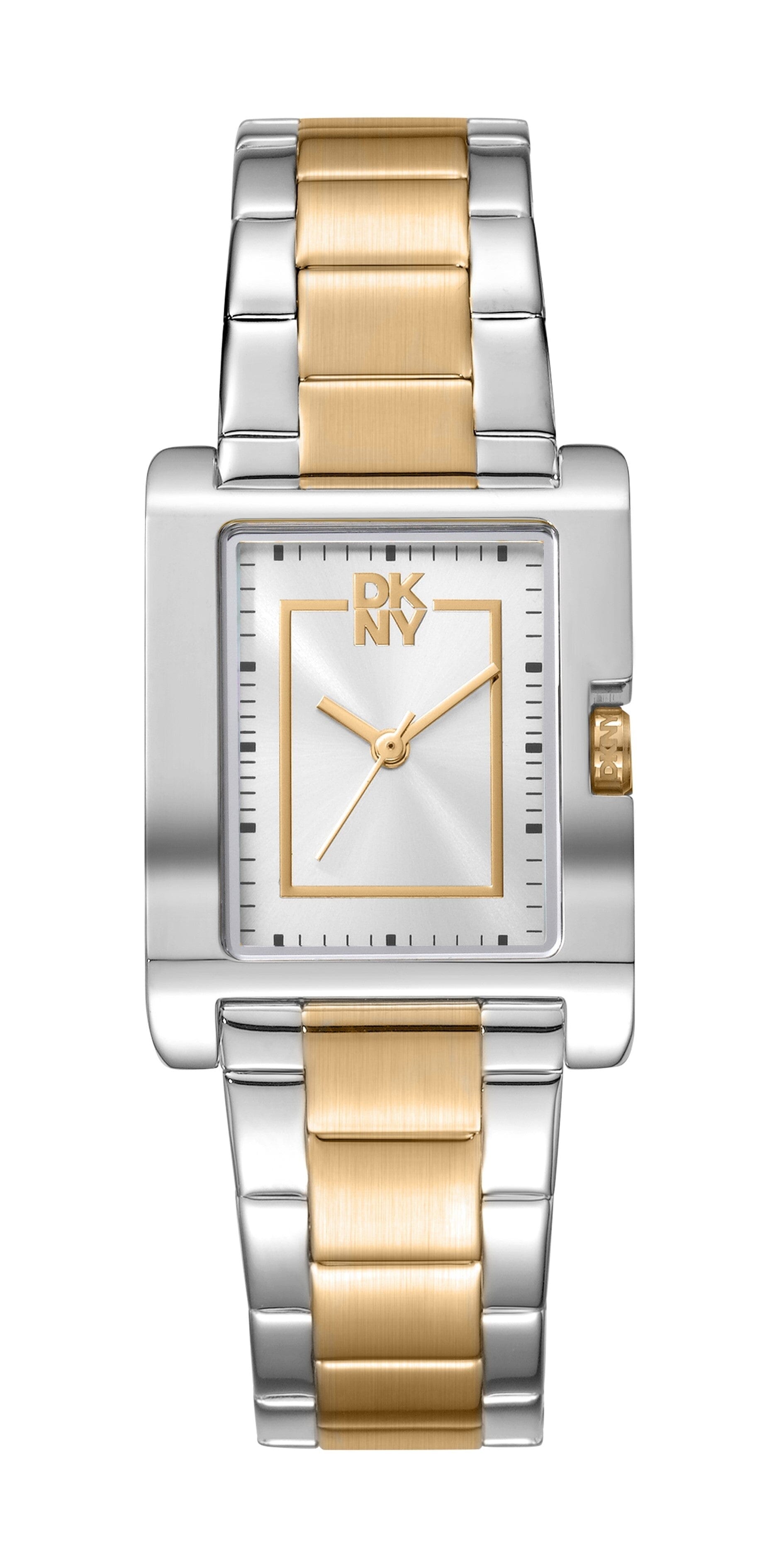 DK5L007M0115 DKNY Urban Silver Dial Two Tone Silver & Gold Women's Watch 25.5 x 33.5mm Watches DKNY 
