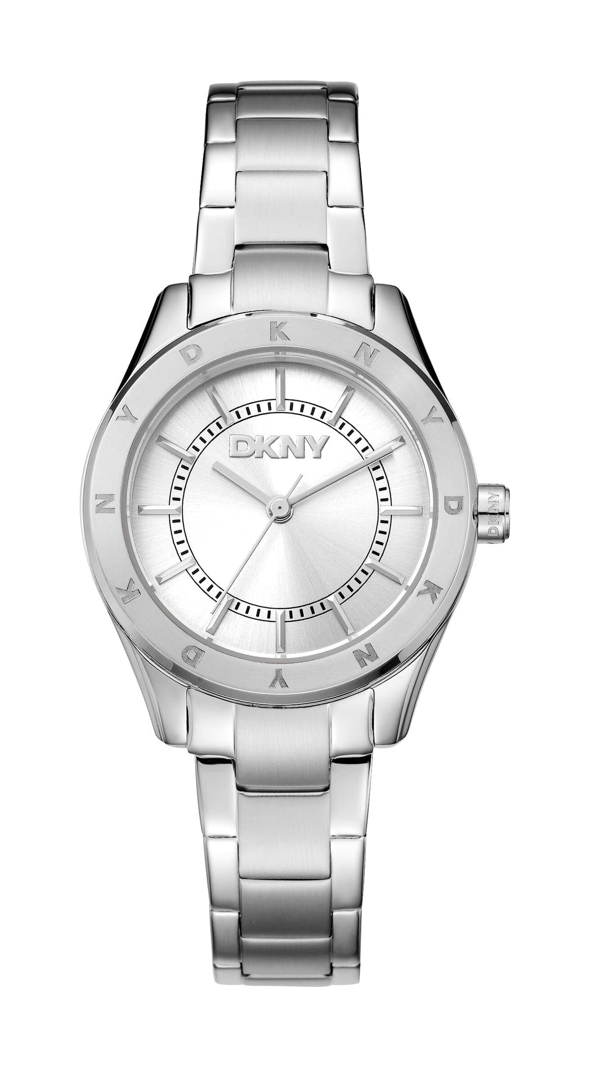 DK5L018M0015 DKNY Women's Silver Dial Stainless Steel Bracelet Watch DKNY 