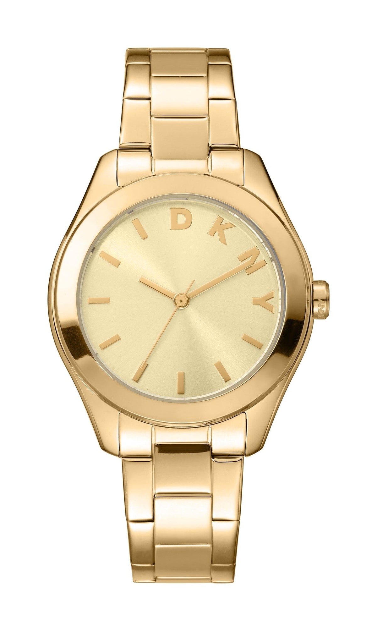 DK5L032M1035 DKNY Women's Champagne Dial Gold Stainless Steel Bracelet Watch DKNY 