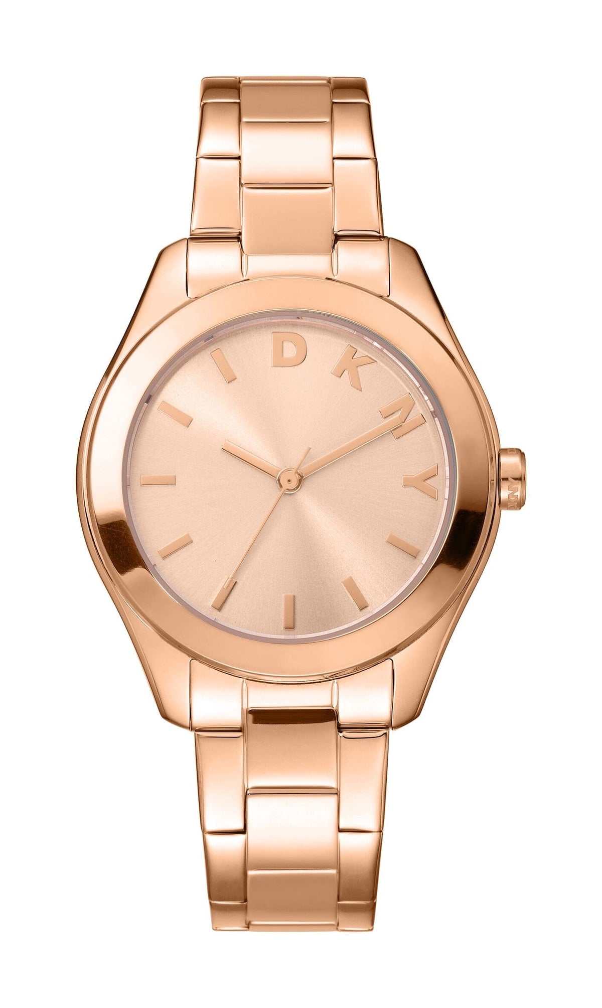 DK5L032M1045 DKNY Women's Rose Gold Dial Stainless Steel Bracelet Watch DKNY 