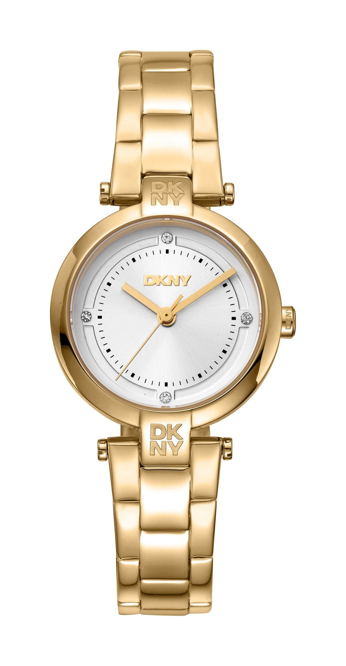 DK5L043M0055 DKNY Women's Silver Dial Gold Stainless Steel Bracelet Watch DKNY 