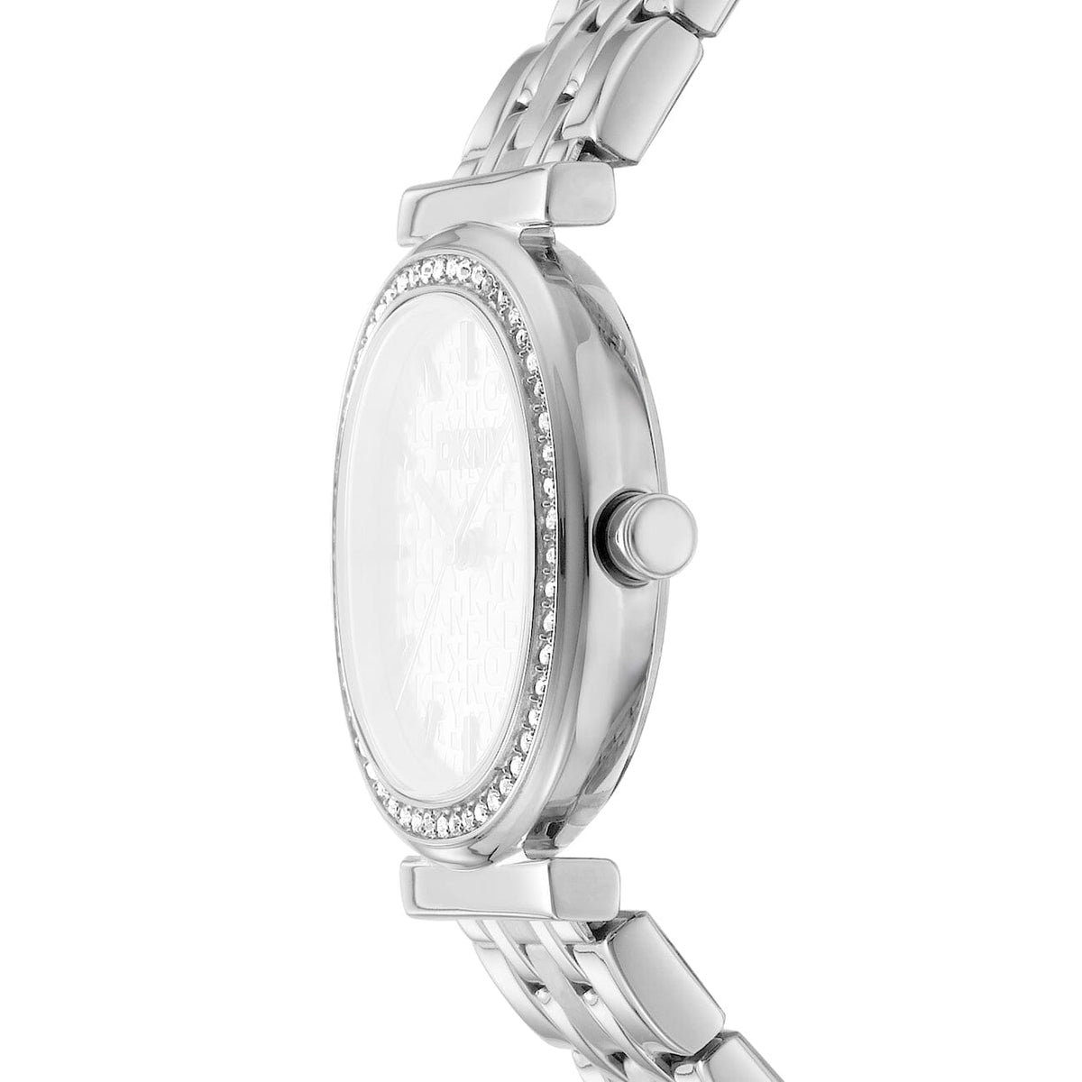 DK5L083M0055 DKNY Women's Black Dial Silver Stainless Steel Bracelet Watch DKNY 