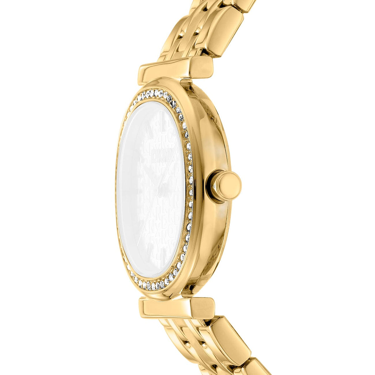 DK5L083M0065 DKNY Women's Silver Dial Gold Stainless Steel Bracelet Watch DKNY 