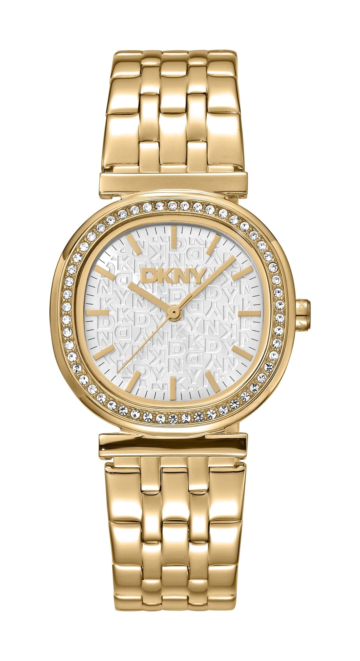 DK5L083M0065 DKNY Women's Silver Dial Gold Stainless Steel Bracelet Watch DKNY 