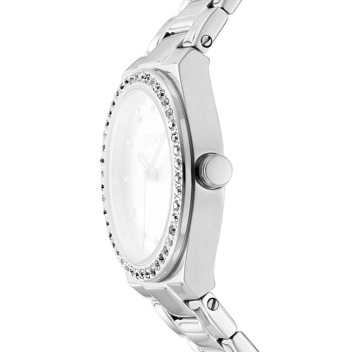 DK5L100M0045 DKNY Women's Silver Dial Stainless Steel Bracelet Watch DKNY 