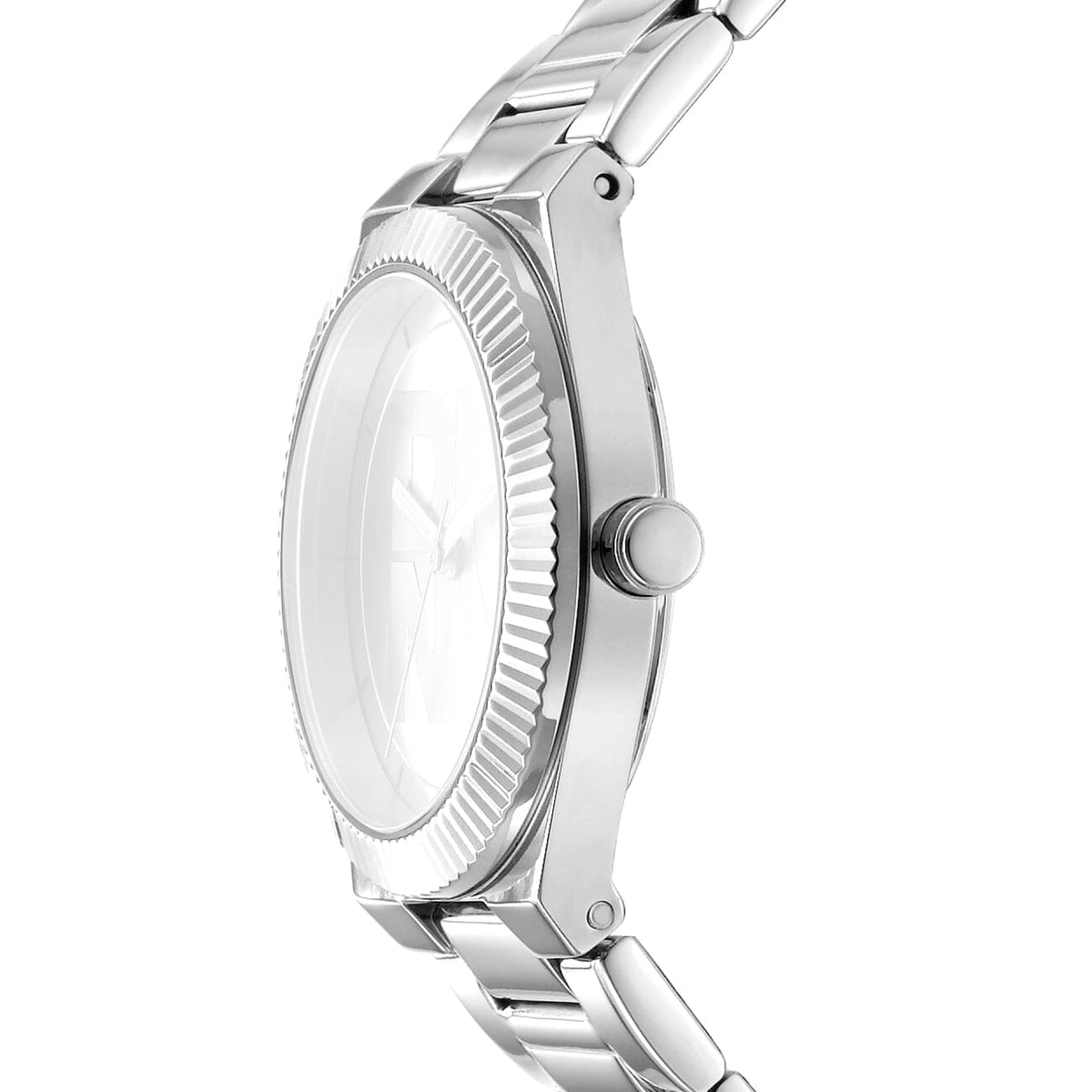 DK5L102M0015 DKNY Women's Silver Dial Stainless Steel Bracelet Watch DKNY 