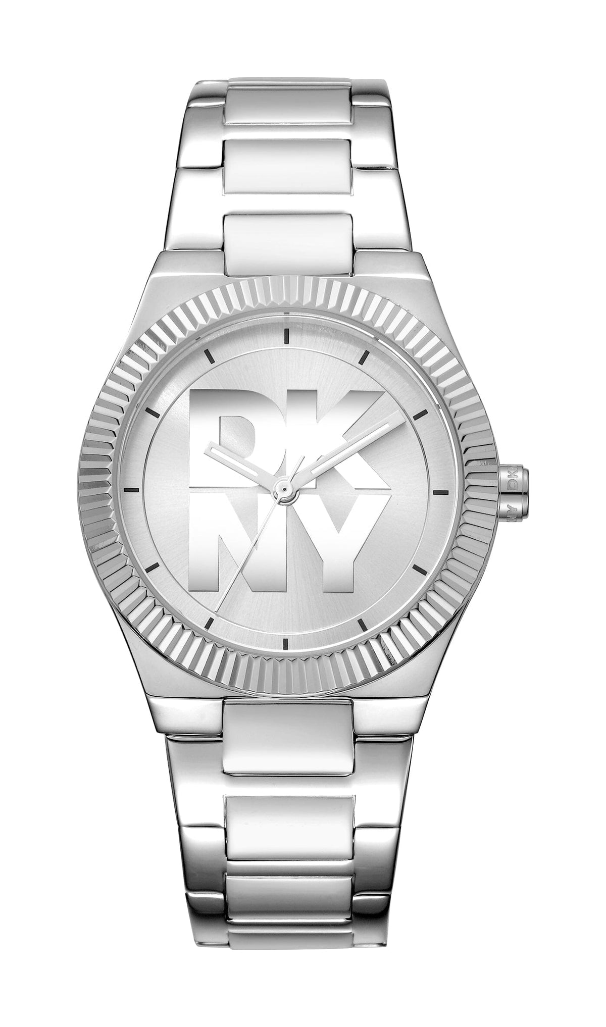 DK5L102M0015 DKNY Women's Silver Dial Stainless Steel Bracelet Watch DKNY 