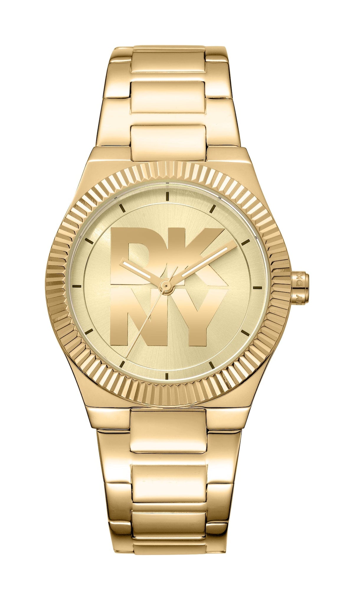 DK5L102M0035 DKNY Women's Champagne Dial Gold Stainless Steel Bracelet Watch DKNY 