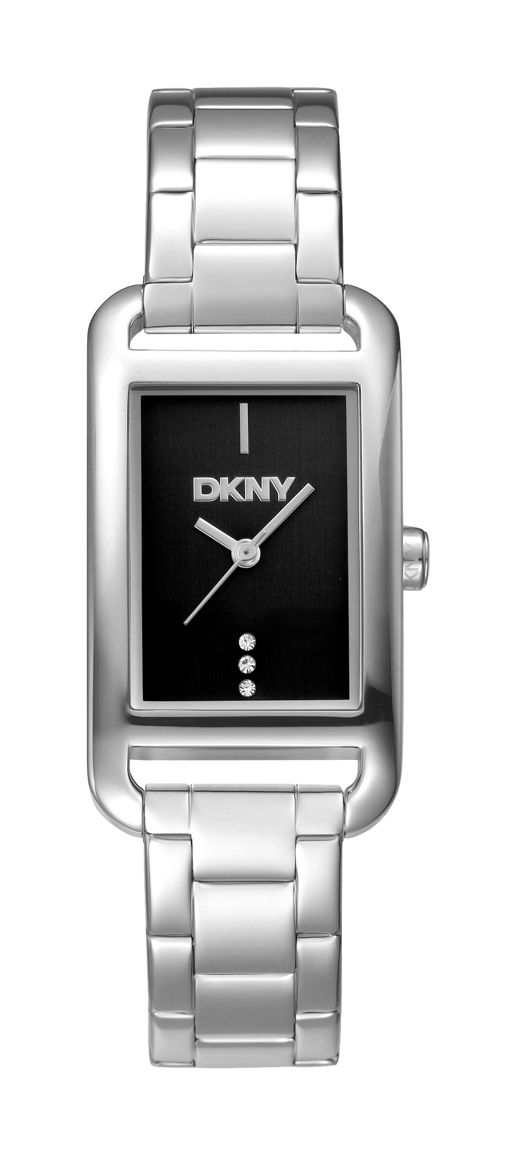DK5L118M0225 DKNY Women's Black Dial Silver Stainless Steel Bracelet Watch DKNY 