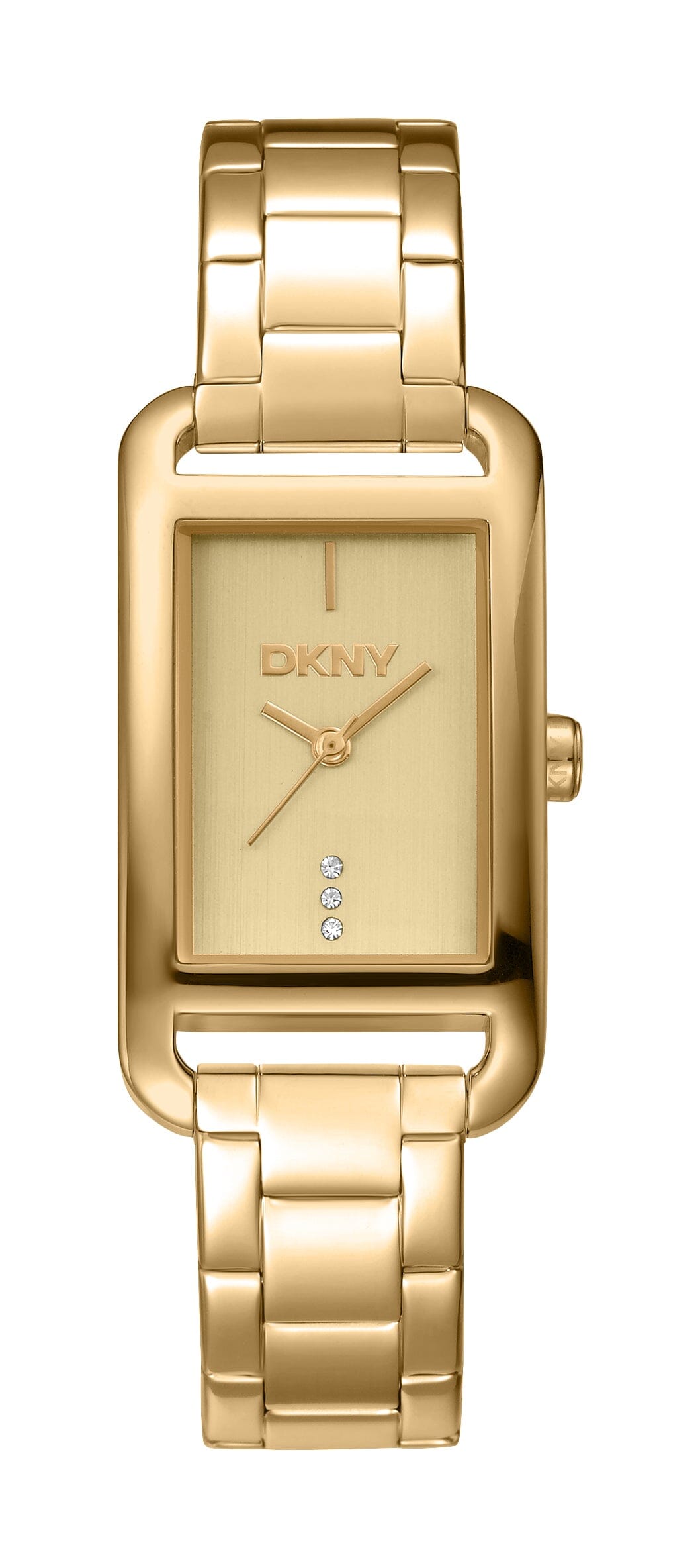 DK5L118M0235 DKNY Women's Champagne Dial Gold Stainless Steel Bracelet Watch DKNY 