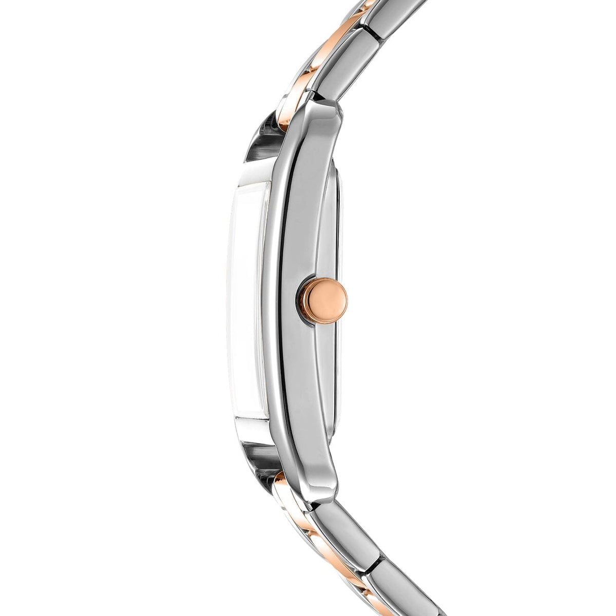 DK5L118M0275 DKNY Women's Silver Dial Two Tone Silver & Rose Gold Stainless Steel Bracelet Watch DKNY 