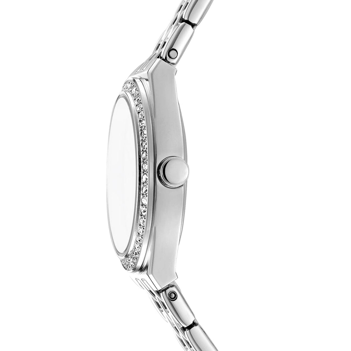 DK5L119M0055 DKNY Women's Rose Dial Silver Stainless Steel Bracelet Watch DKNY 