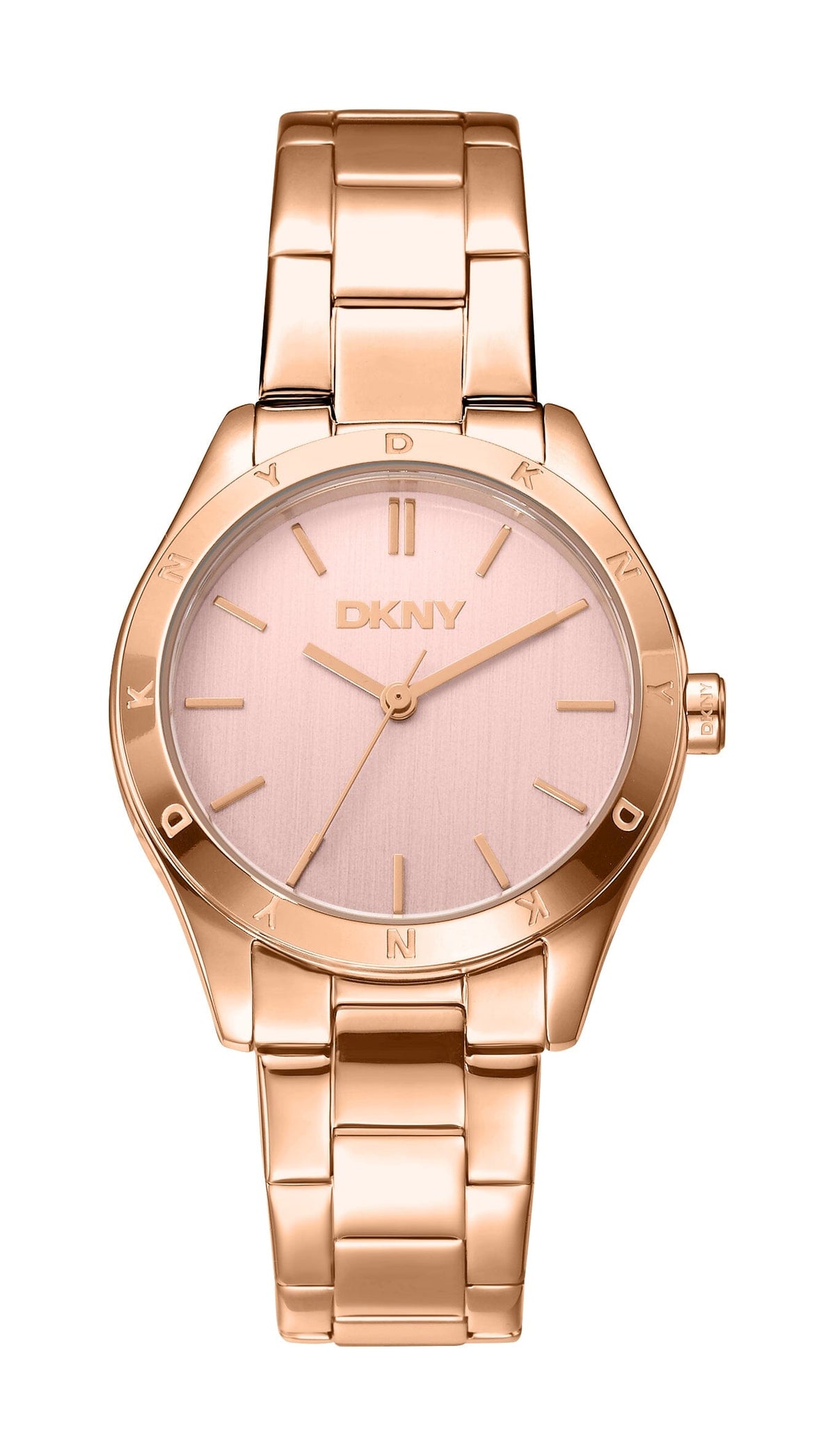 DK5L127M0065 DKNY Women's Rose Gold Dial Stainless Steel Bracelet Watch DKNY 
