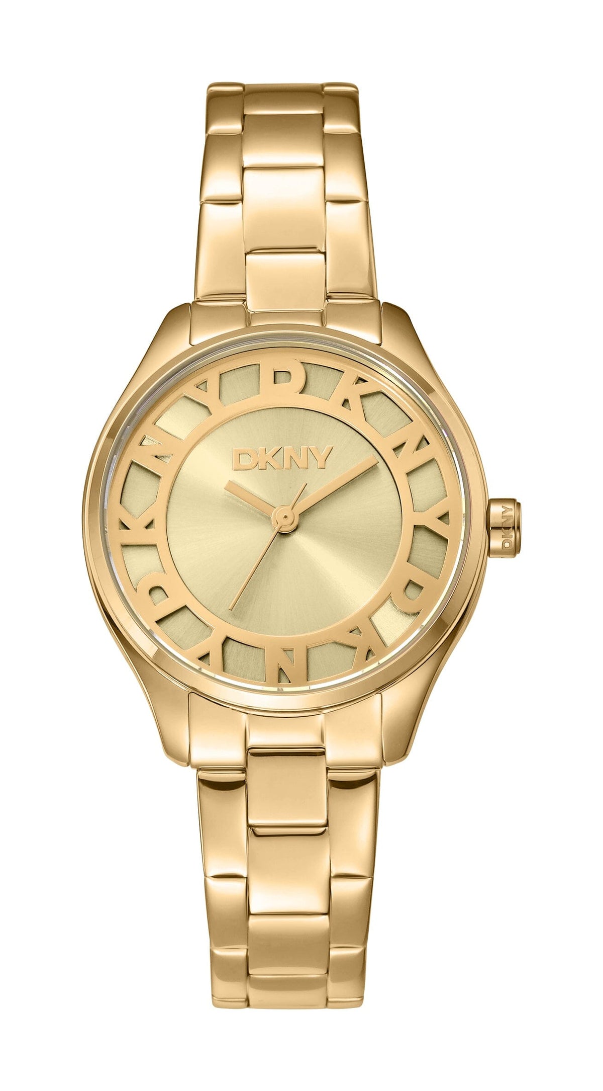 DK5L164M0065 DKNY Women's Champagne Dial Gold Stainless Steel Bracelet Watch DKNY 