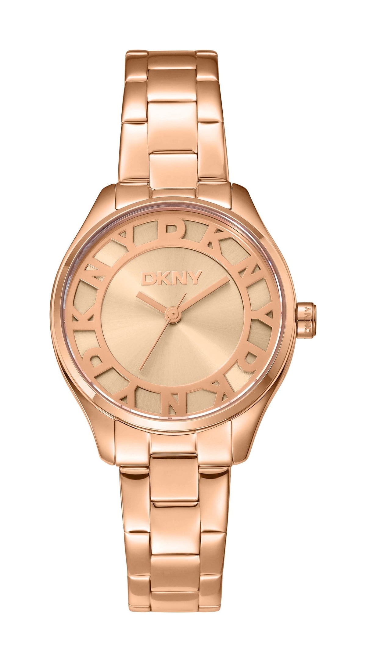 DK5L164M0075 DKNY Women's Rose Gold Dial Stainless Steel Bracelet Watch DKNY 