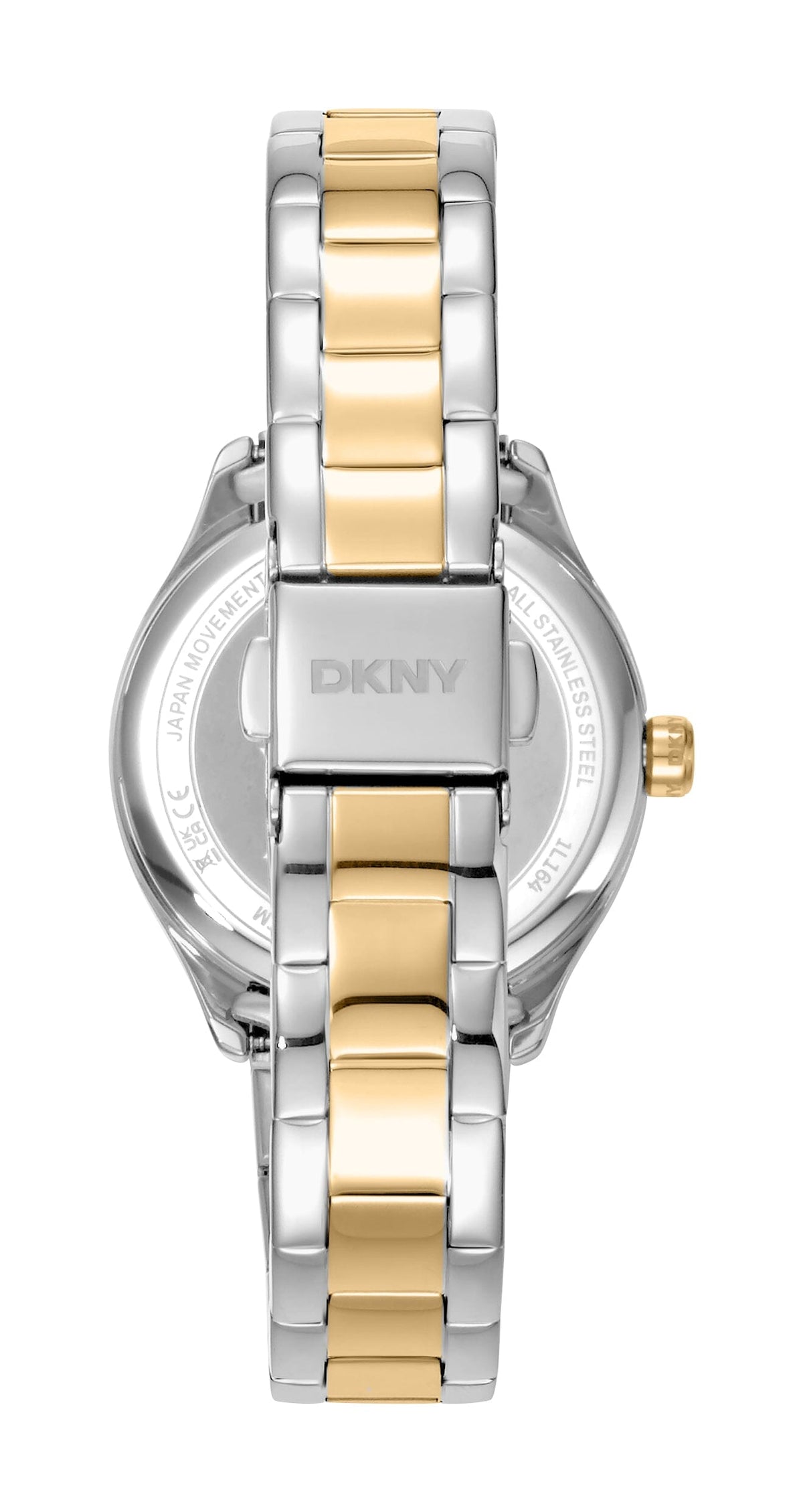 DK5L164M0095 DKNY Women's Dark Green Dial Two Tone Silver & Gold Stainless Steel Bracelet Watch DKNY 