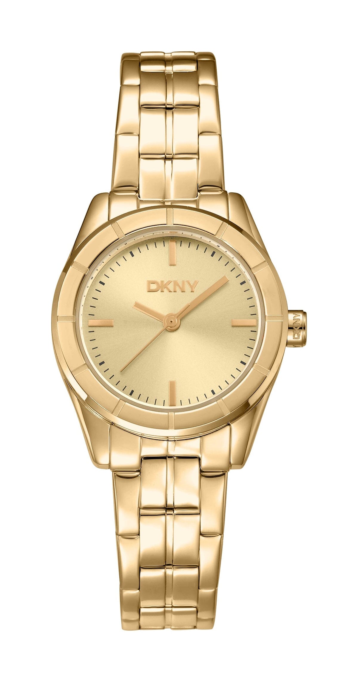 DK5L169M0435 DKNY Women's Champagne Dial Gold Stainless Steel Bracelet Watch DKNY 