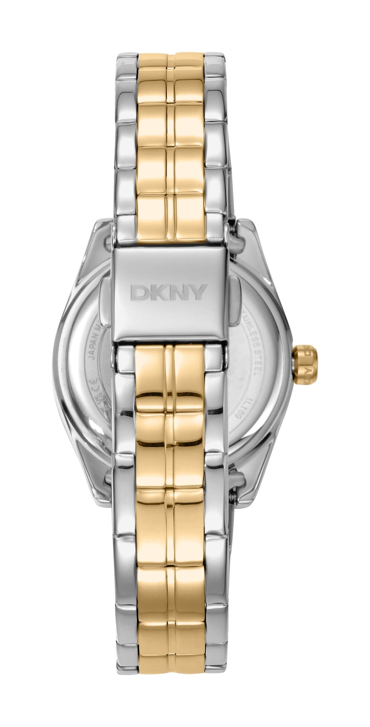 DK5L169M0455 DKNY Women's Silver Dial Two Tone Silver & Gold Stainless Steel Bracelet Watch DKNY 