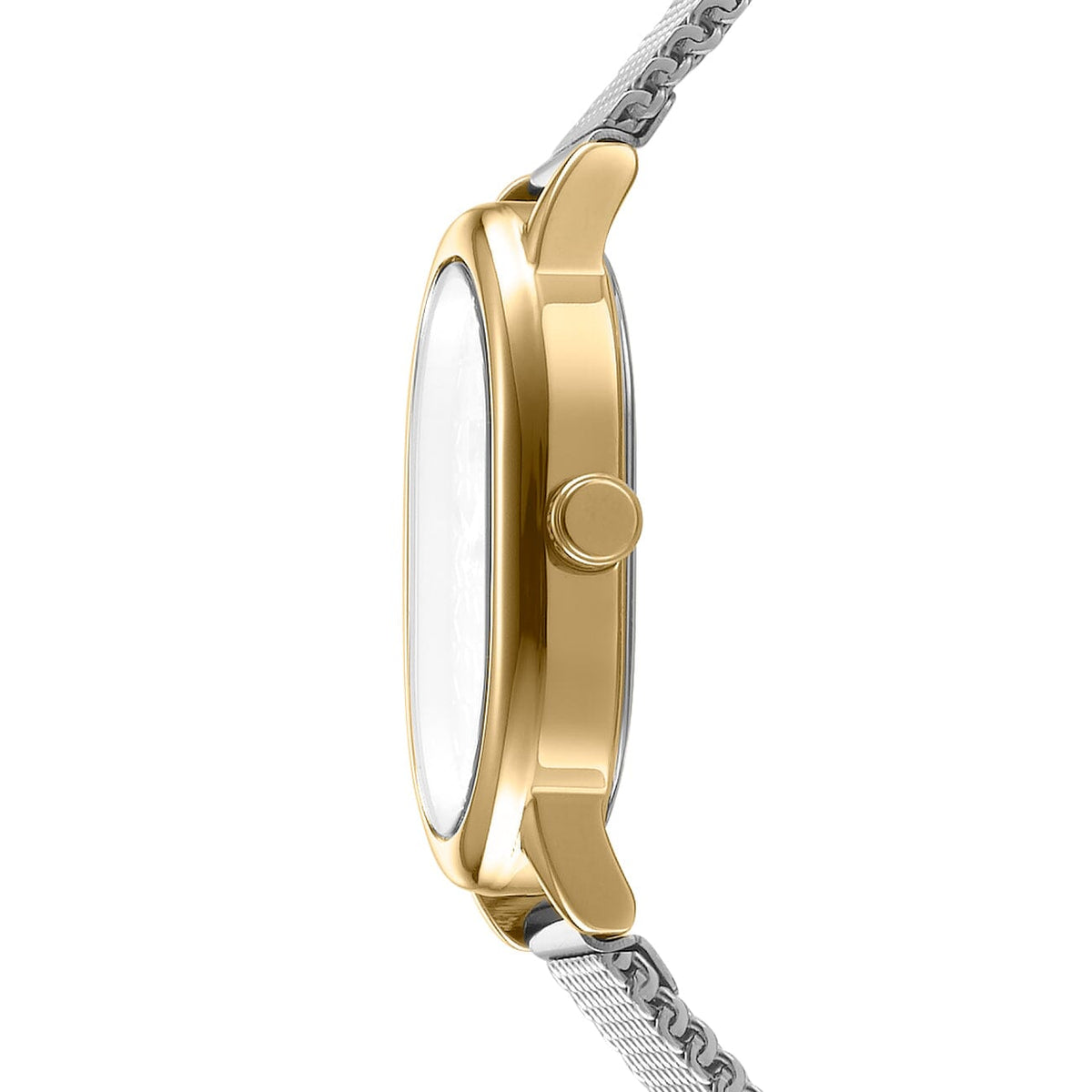 DK5L175M0065 DKNY Women's Gold Case Silver Dial Stainless Steel Bracelet Watch DKNY 