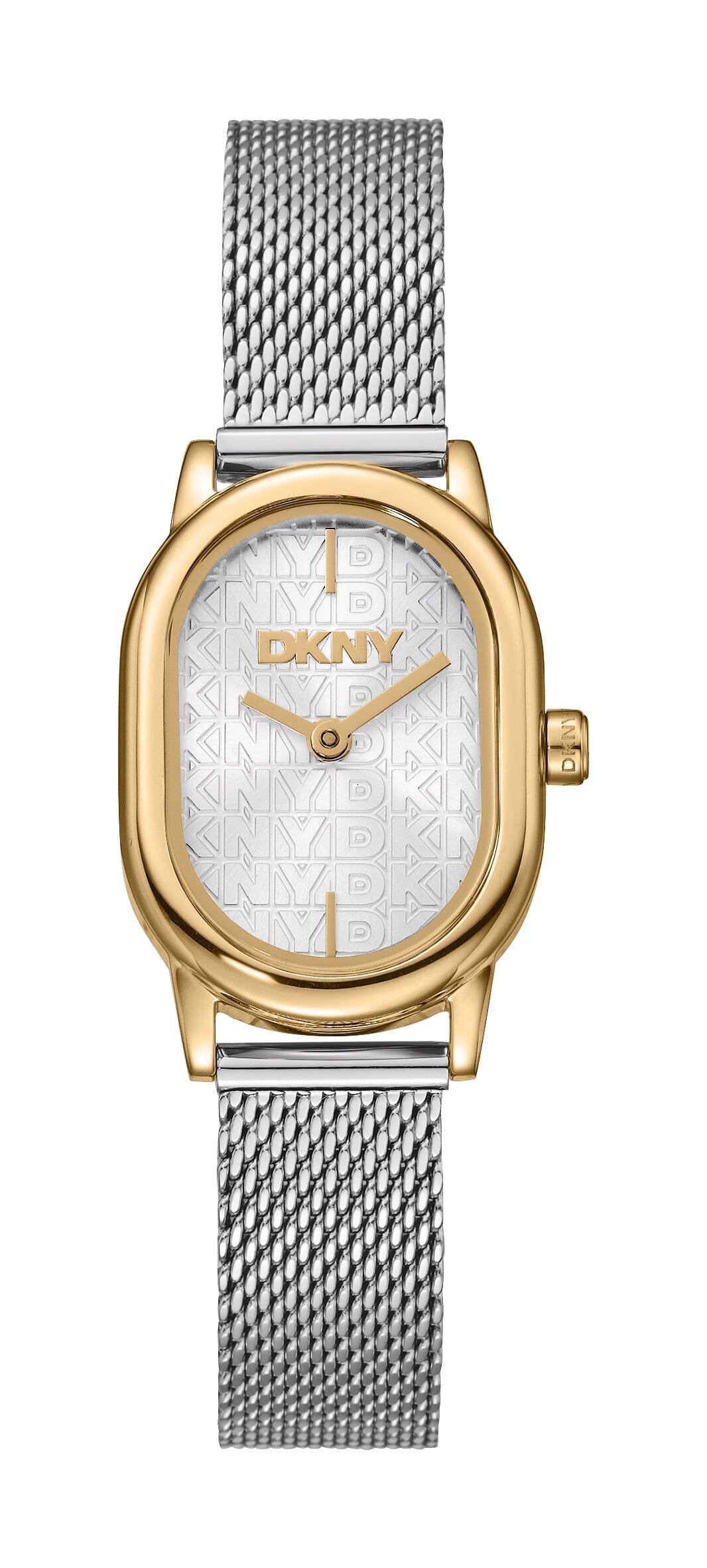 DK5L175M0065 DKNY Women's Gold Case Silver Dial Stainless Steel Bracelet Watch DKNY 