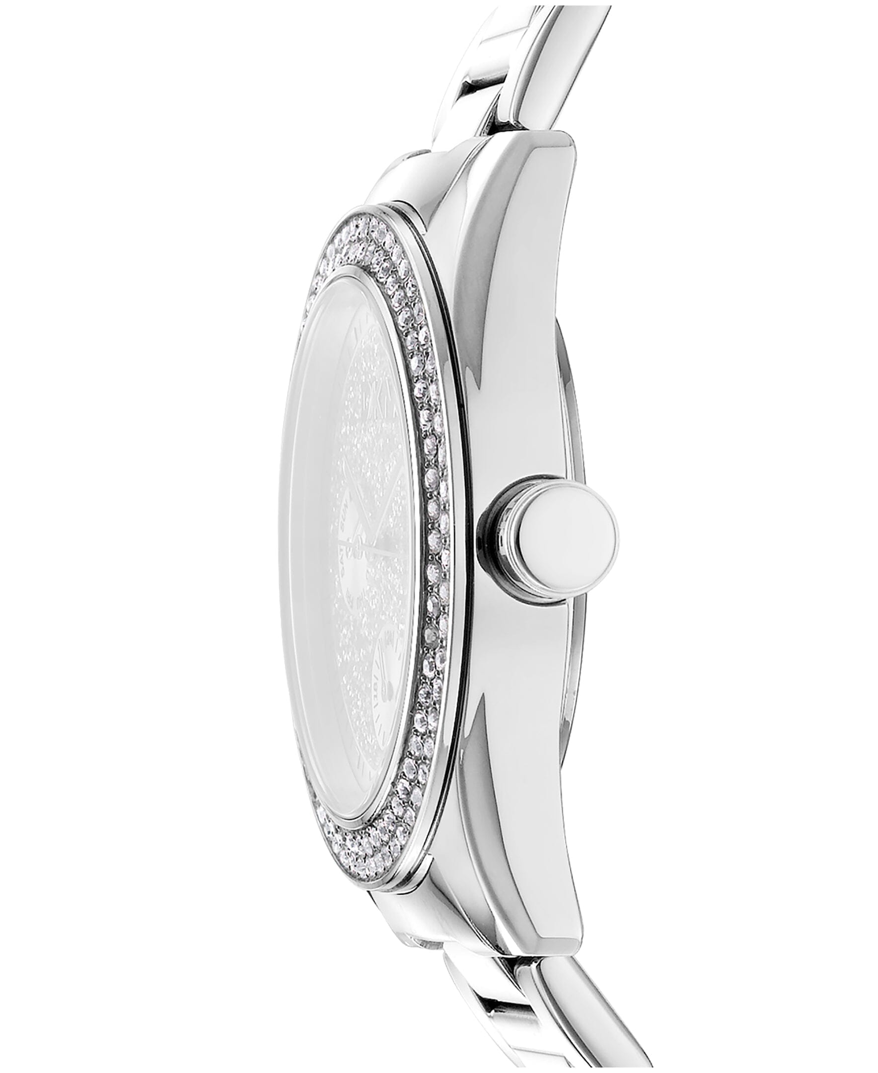 EVENING Chambers Multi Function Silver Powder Women's Watch DKNY 