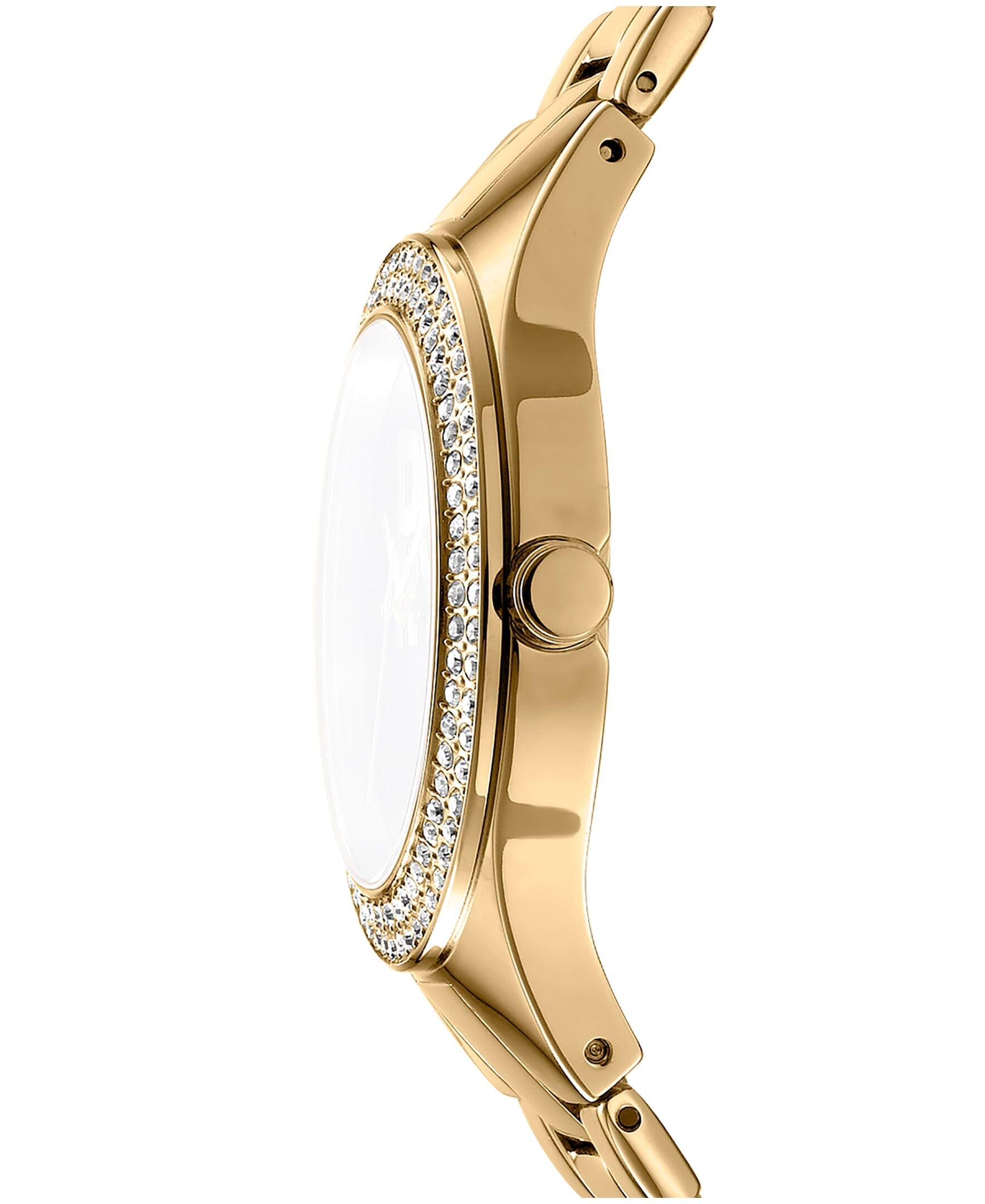 EVENING Parsons Glitz Silver Dial Gold Women's Watch DKNY 