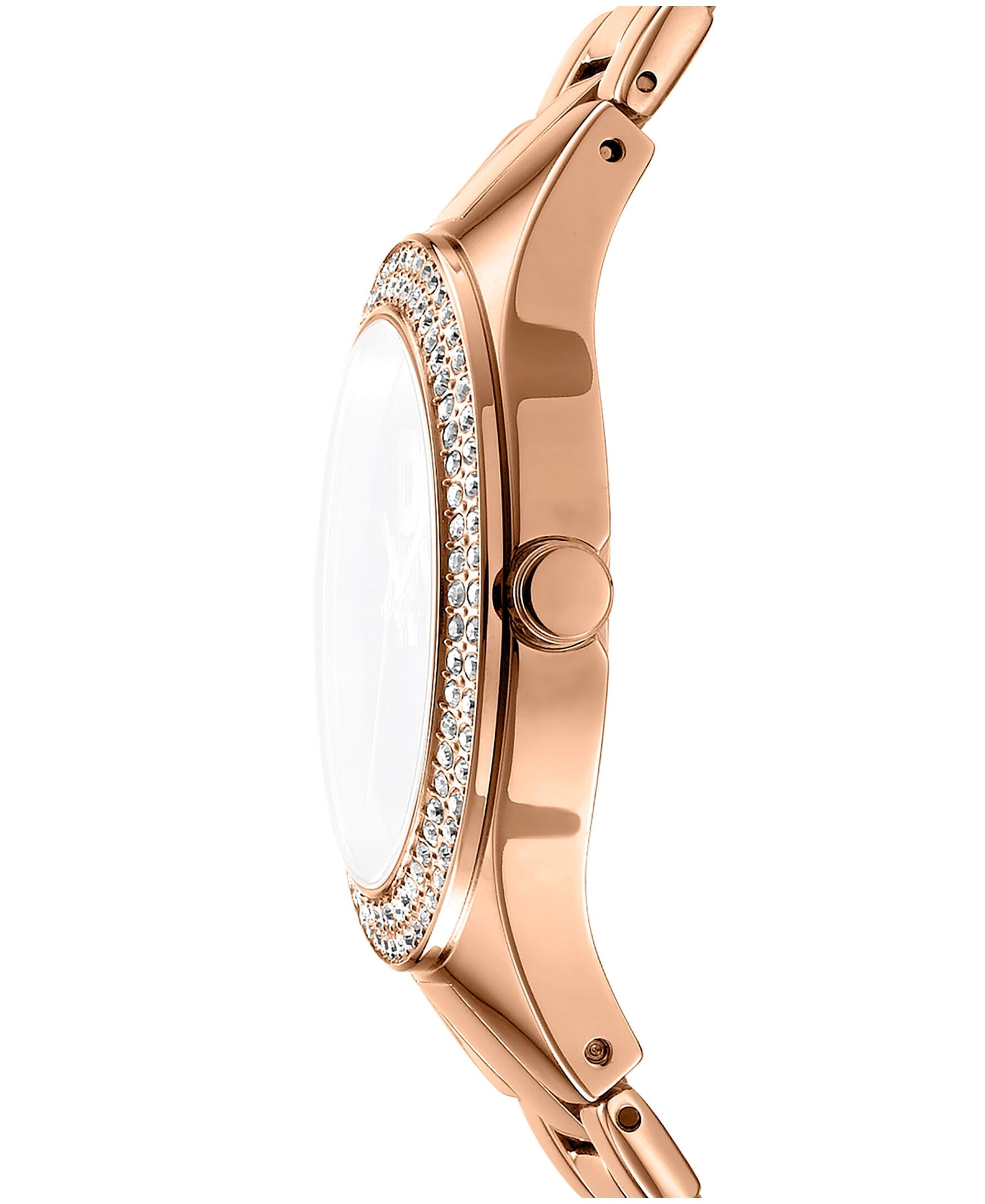 EVENING Parsons Glitz Silver Dial Rose Gold Women's Watch DKNY 