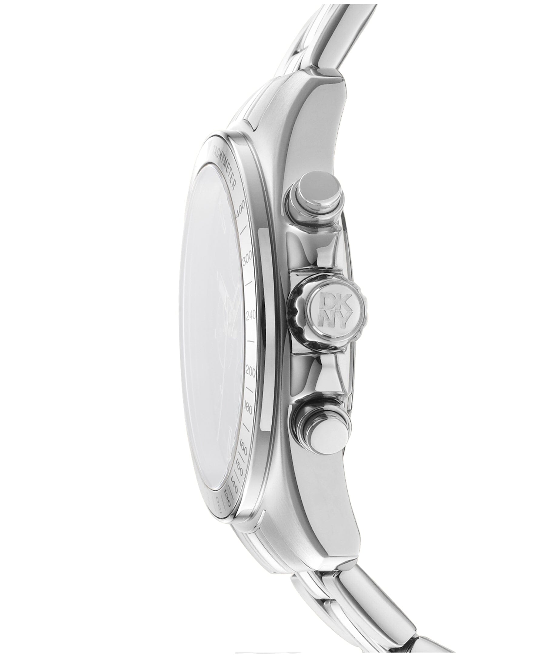 EVERYDAY Central Park Chrono Black Dial Silver Men's Watch DKNY 