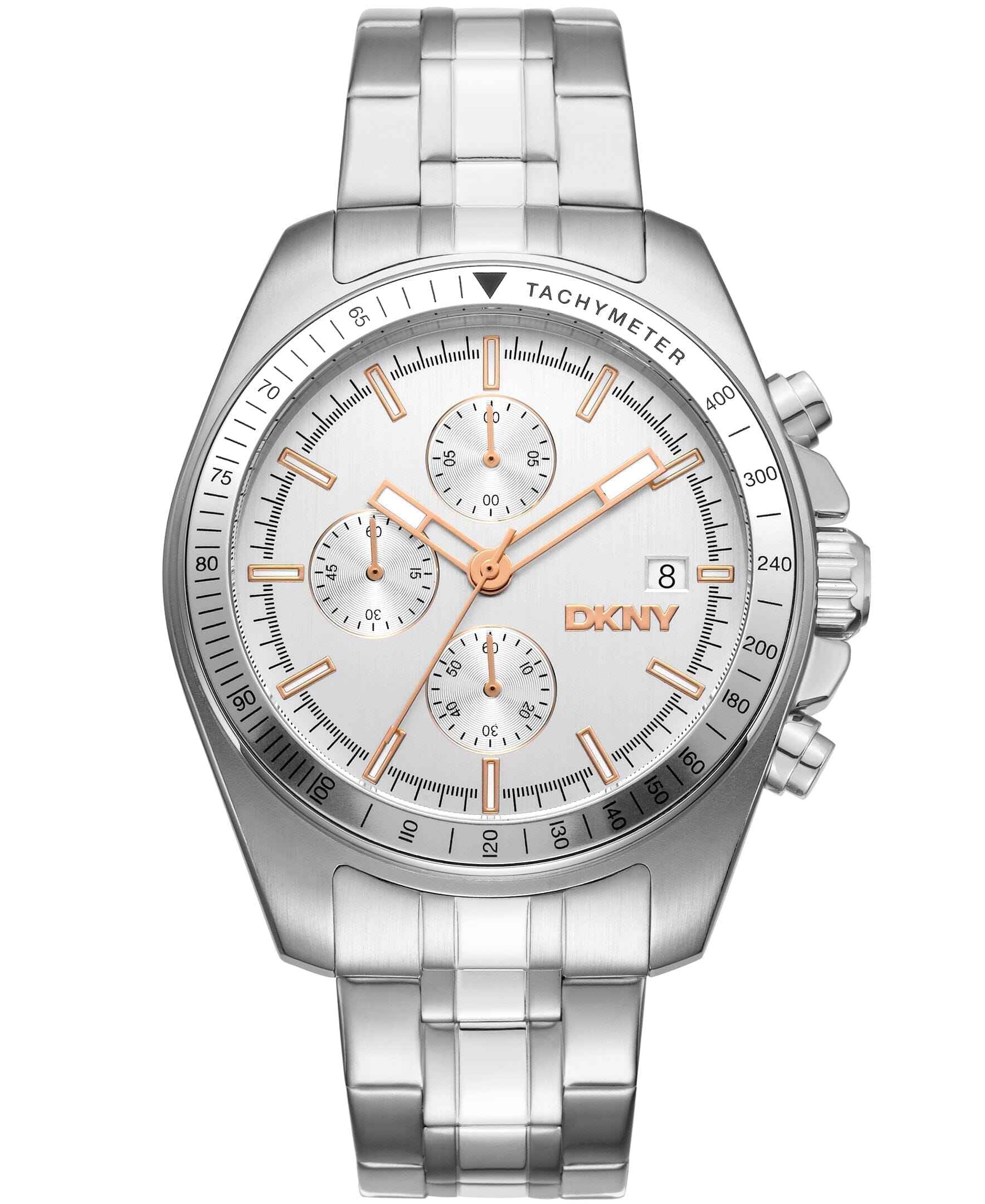 EVERYDAY Central Park Chrono Silver Men's Watch DKNY 