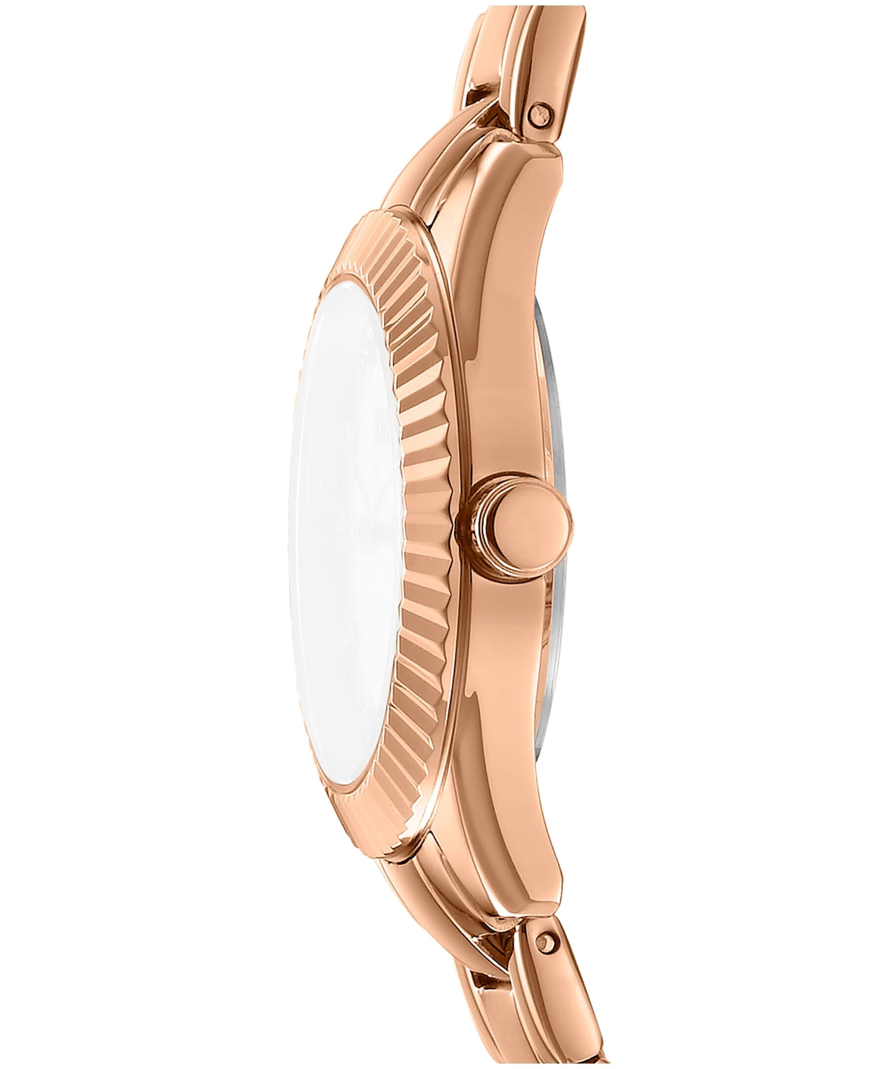 EVERYDAY Chambers Glitz Silver Dial Rose Gold Women's Watch DKNY 