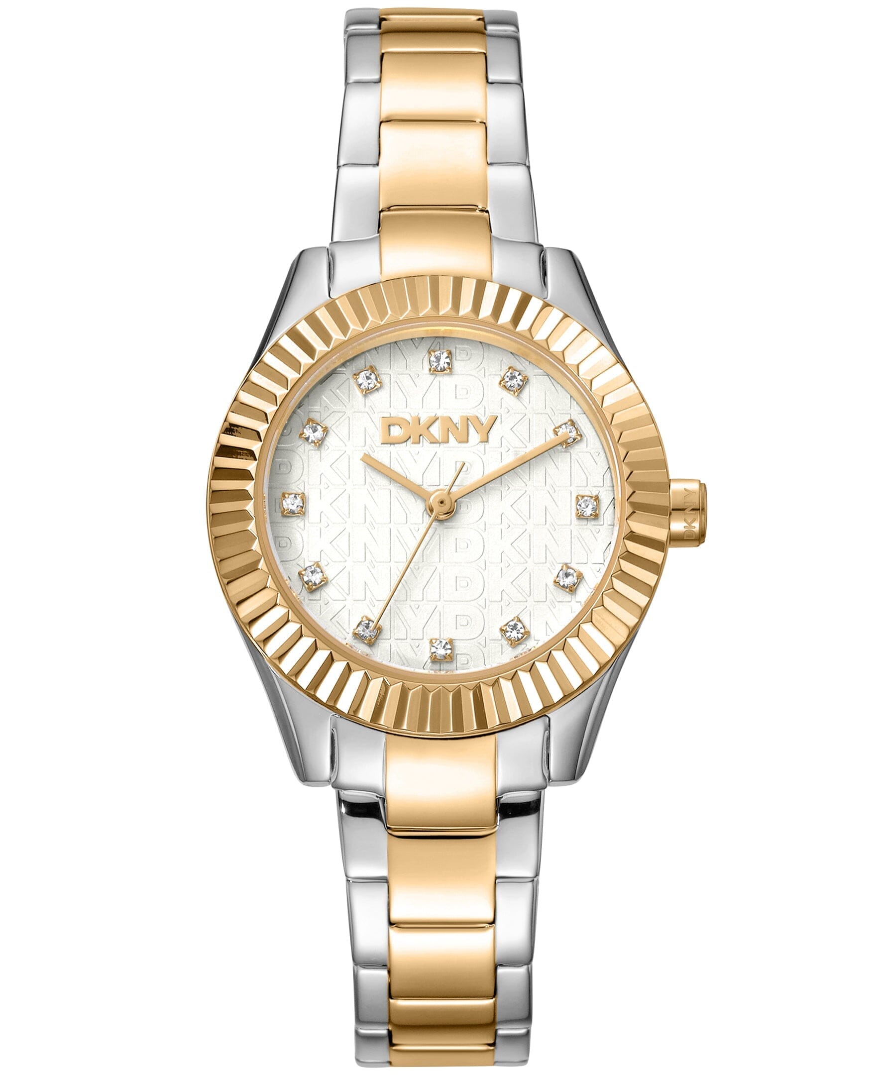 EVERYDAY Chambers Glitz Two Tone Silver & Gold Women's Watch DKNY 