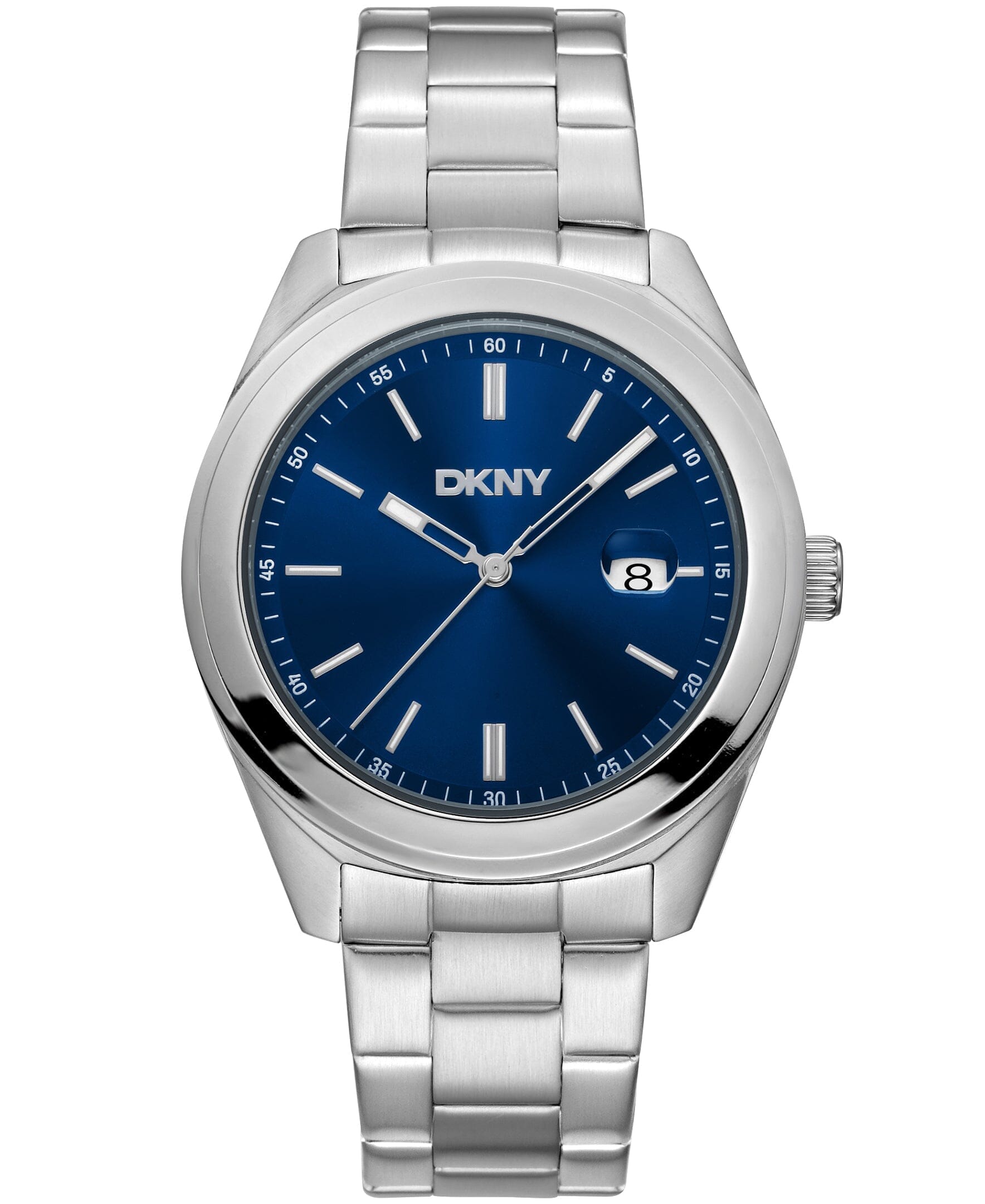 EVERYDAY Modernist Dark Blue Dial Silver Men's Watch DKNY 