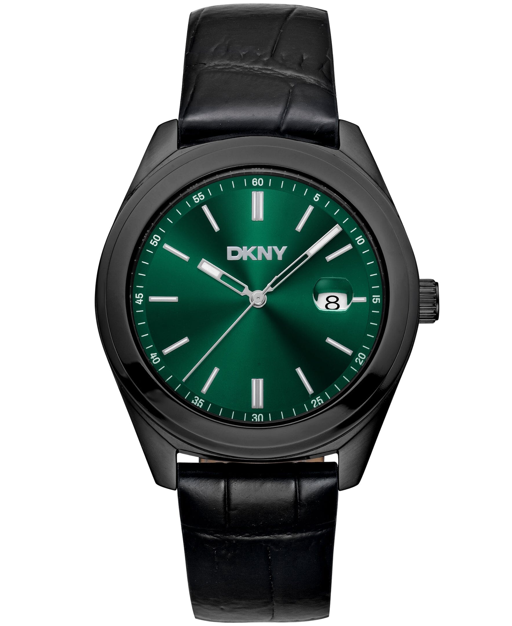 EVERYDAY Modernist Dark Green Dial Black Men's Watch DKNY 
