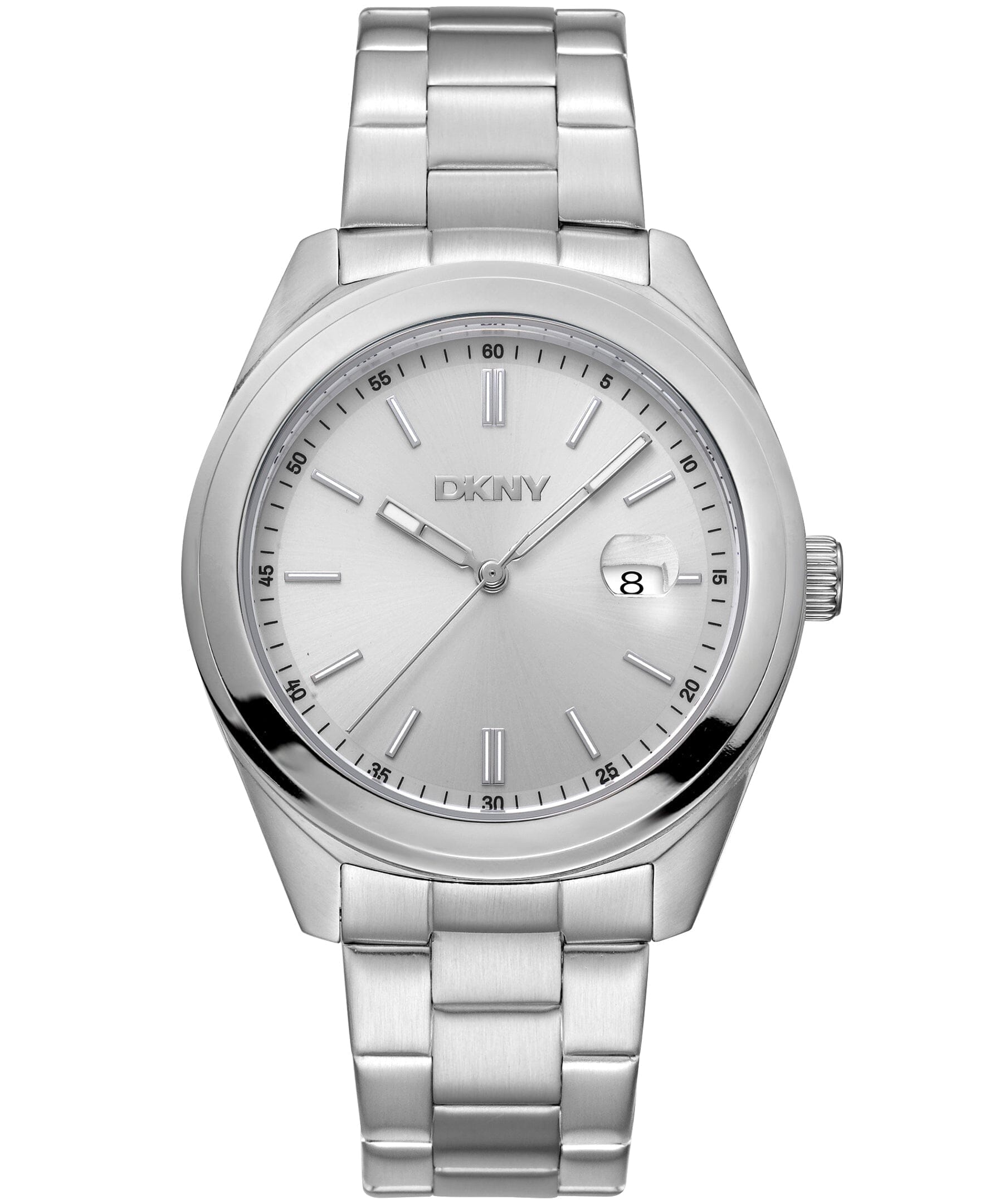 EVERYDAY Modernist Silver Dial Stainless Steel Men's Watch DKNY 