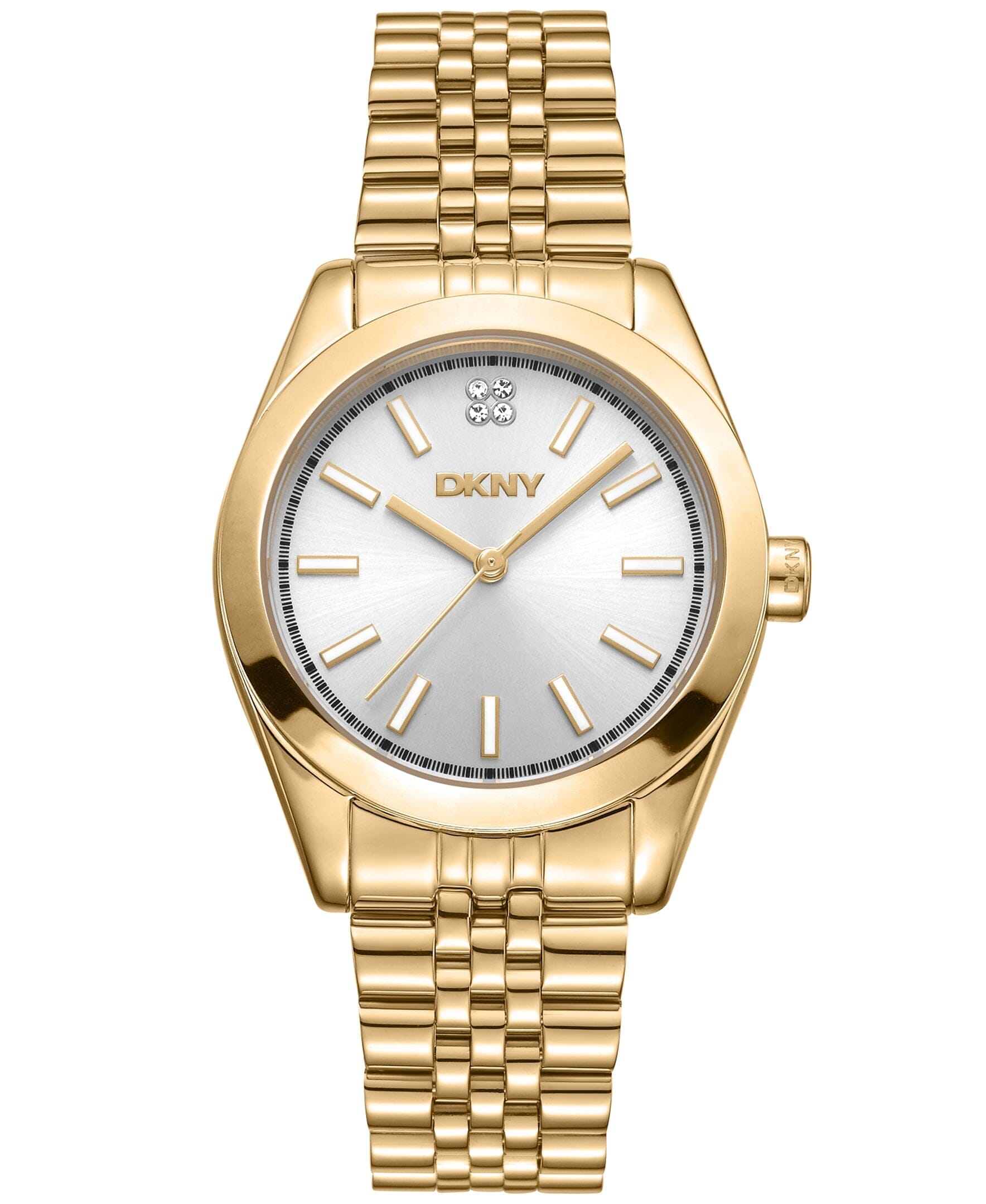 EVERYDAY Nolita Midi Silver Dial Gold Women's Watch DKNY 