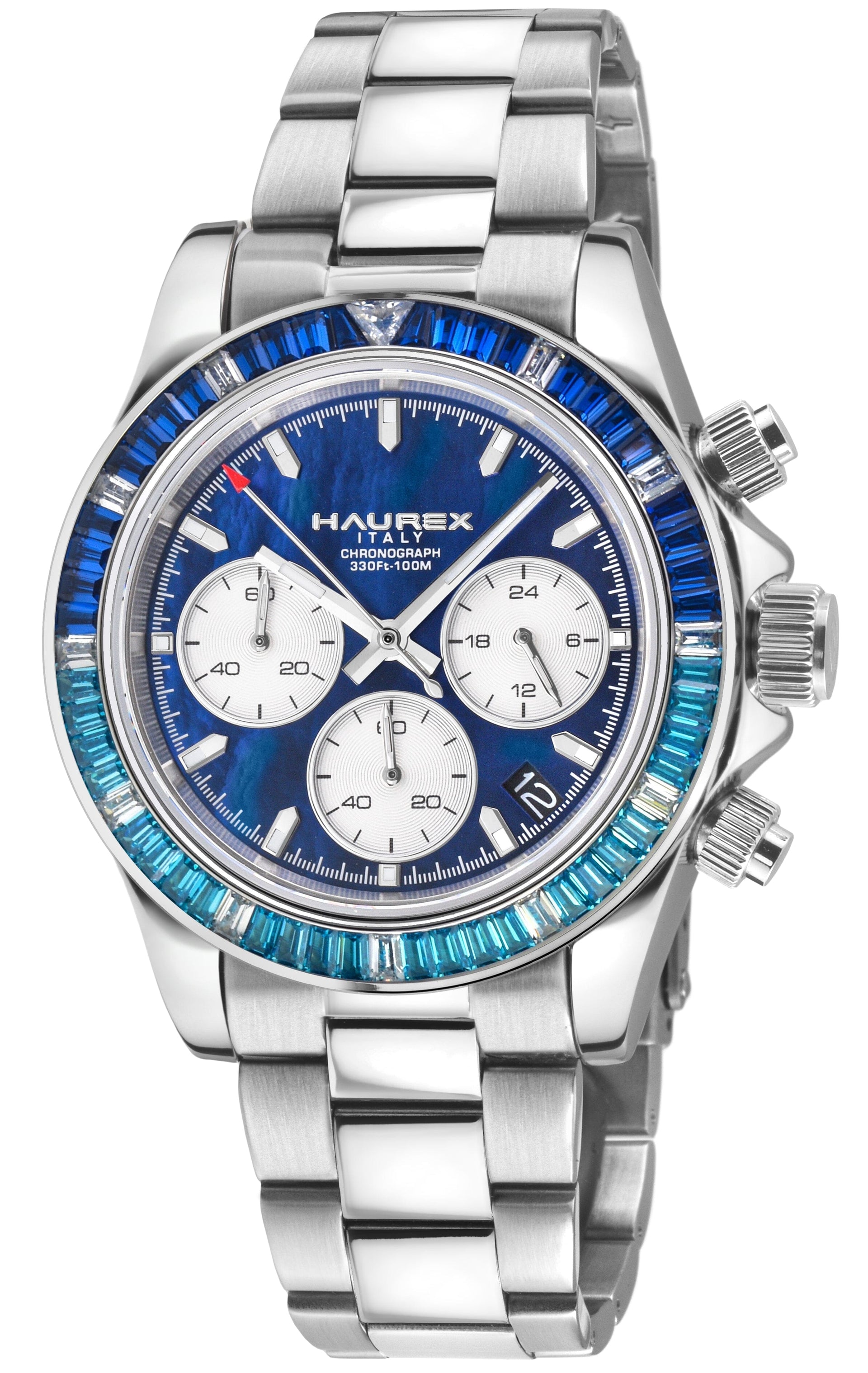 Haurex Italy Arcobaleno Men's Blue MOP Dial Watch Watch Haurex 