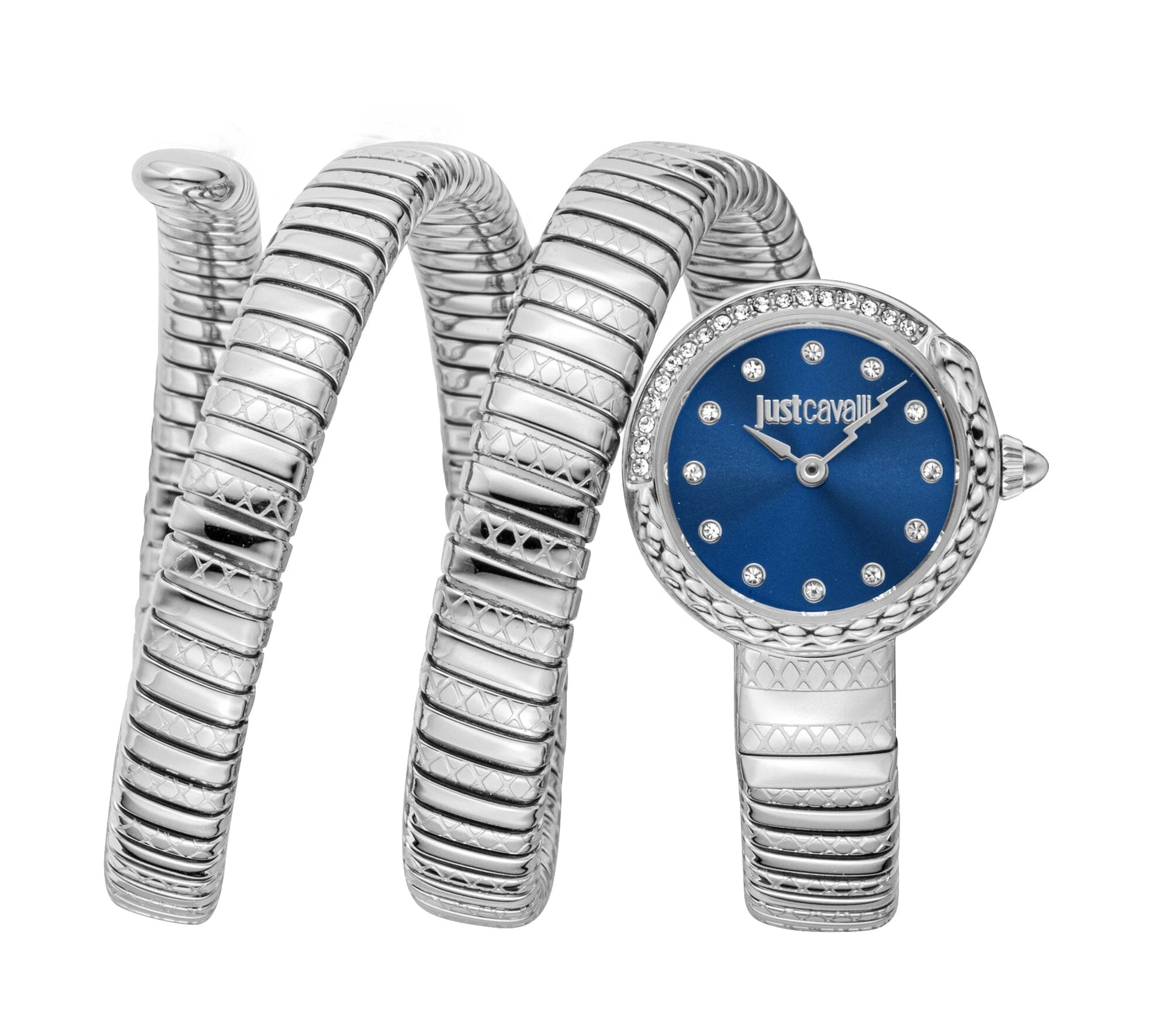 Just Cavalli Enchanting Women’s Stainless Steel Snake Watch with Blue dial Just Cavalli 