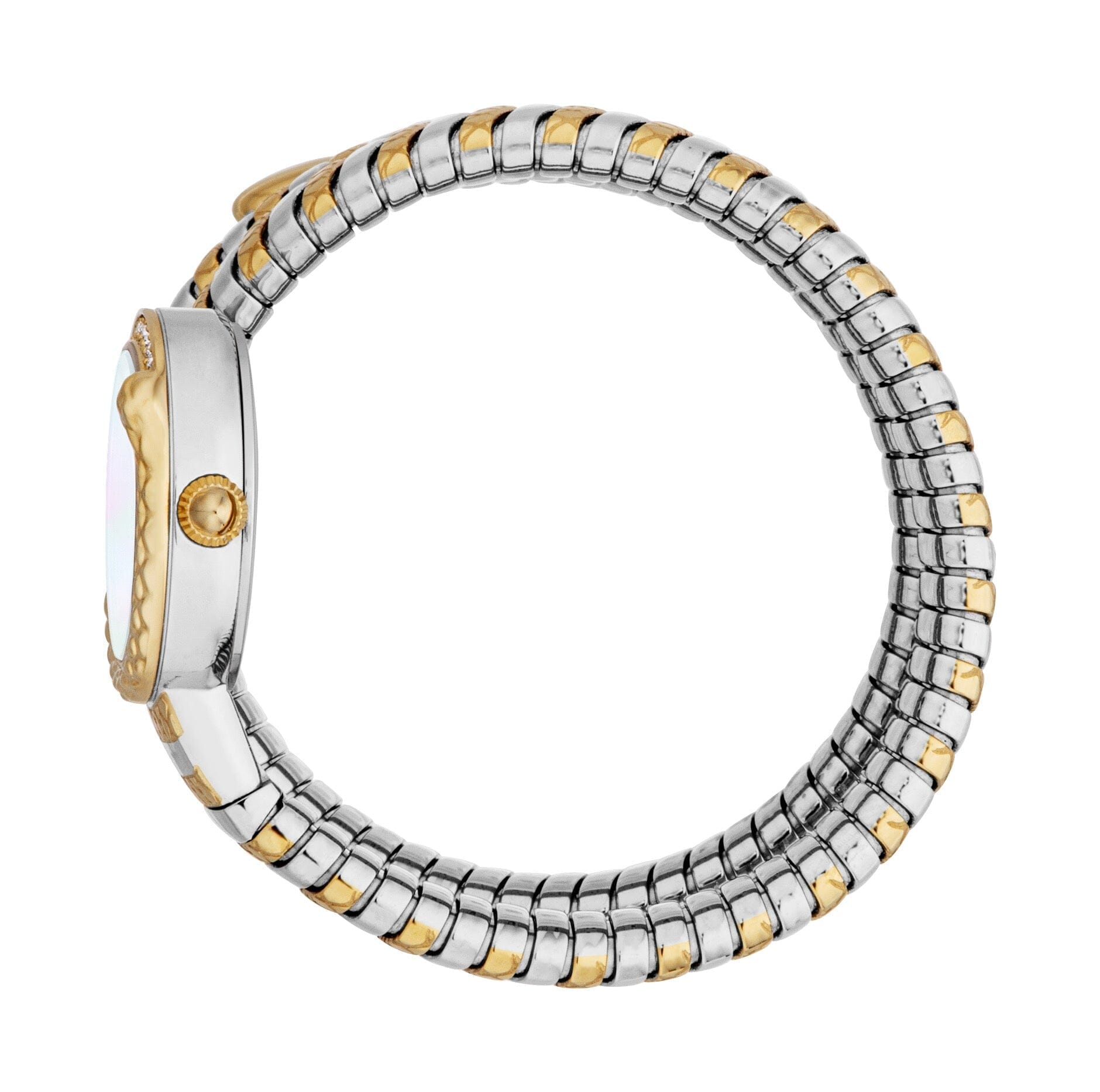 Just Cavalli Enchanting Women’s Two Tone Gold & Silver Snake Watch Just Cavalli 