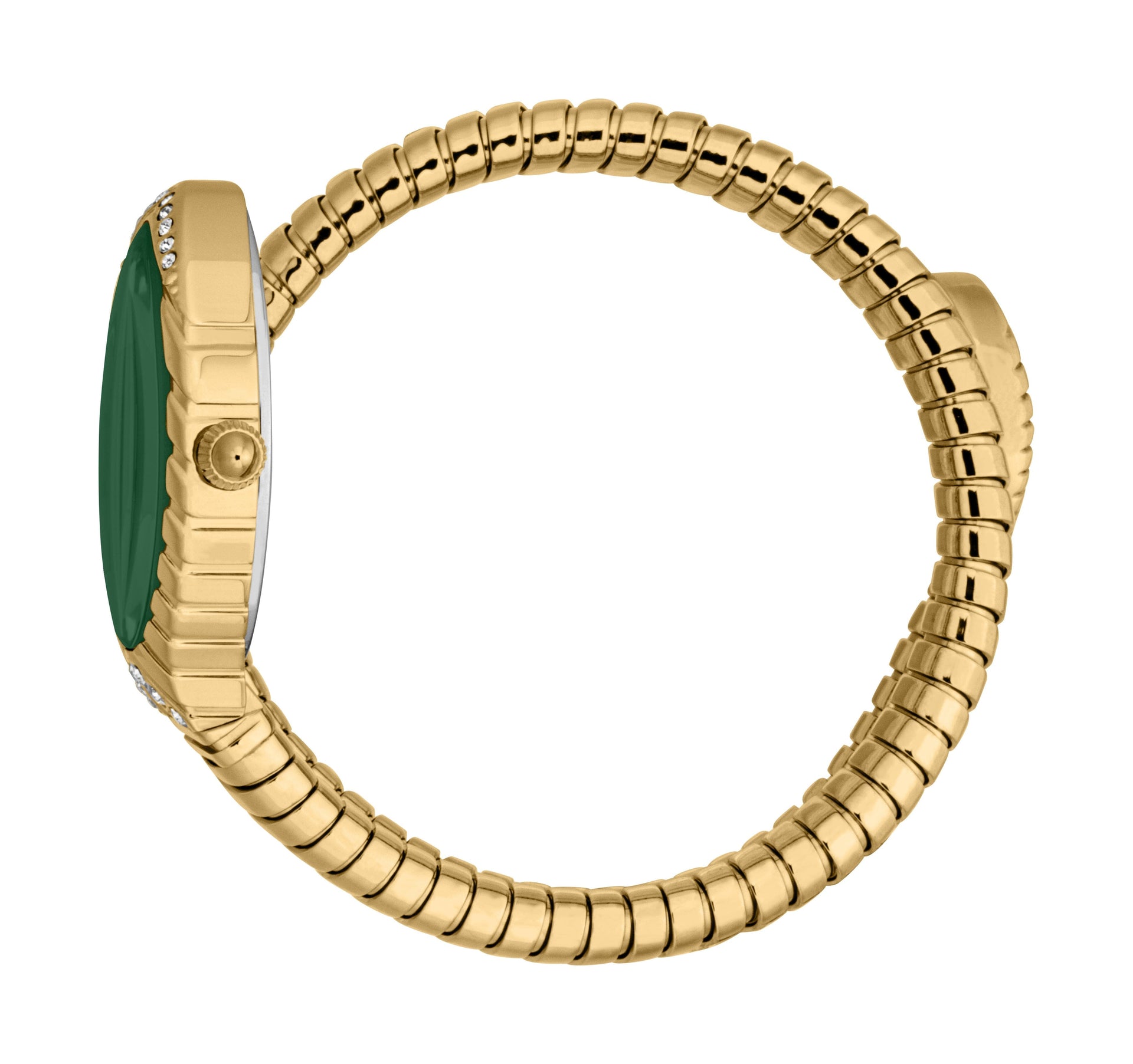 Just Cavalli Women’s Gold Stainless Steel Snake Watch with Dark Green Dial Just Cavalli 