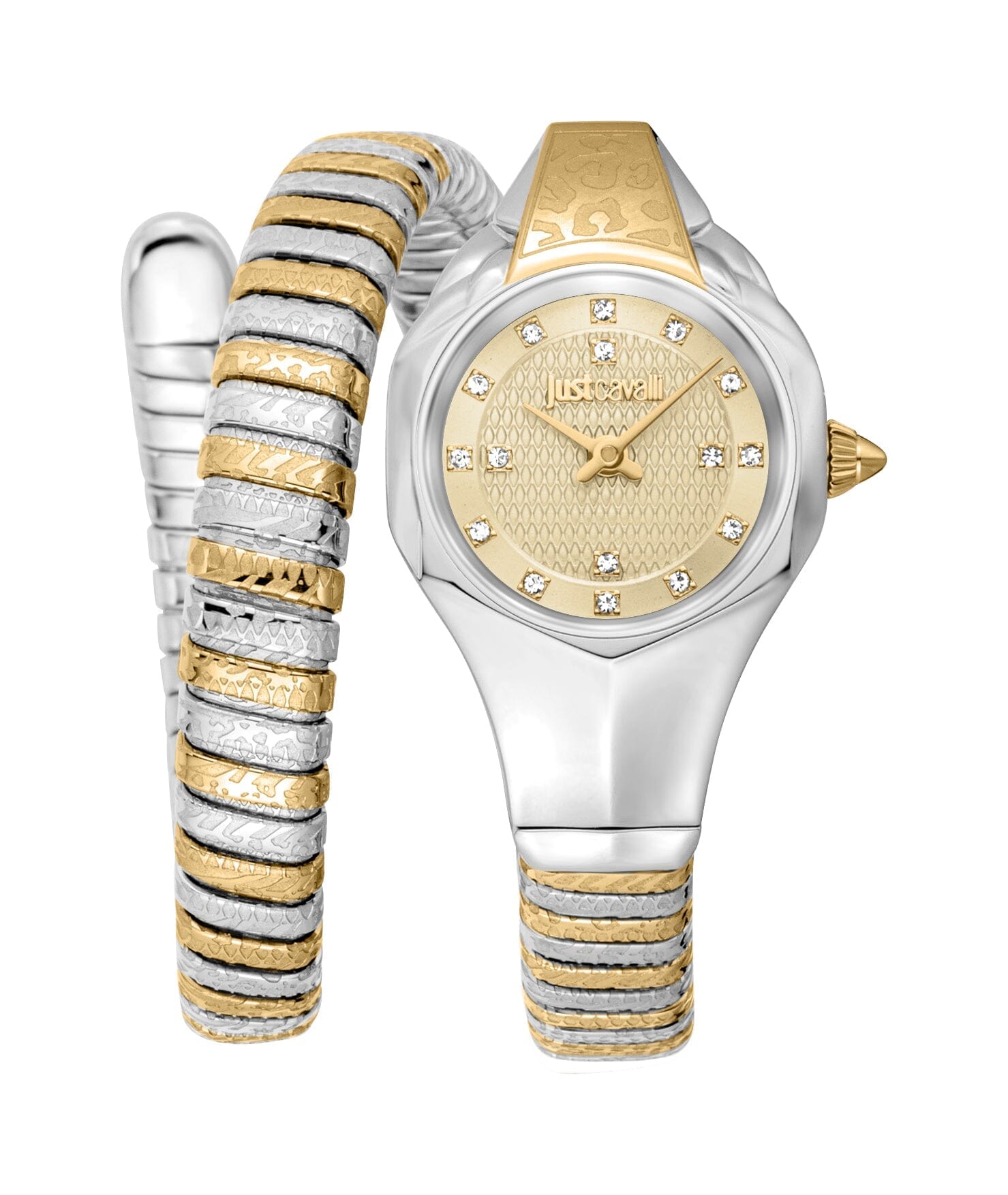 Just Cavalli Women's Two Tone Gold/Silver Watch with Champaign dial Just Cavalli 