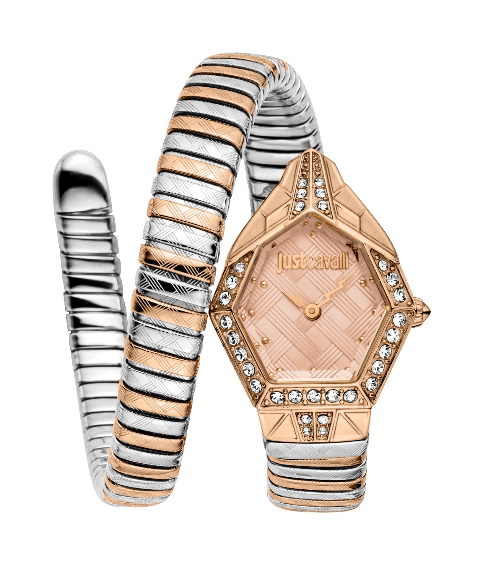 Just Cavalli Women's Two Tone Rose Gold/Silver Watch with Rose Gold Dial Just Cavalli 