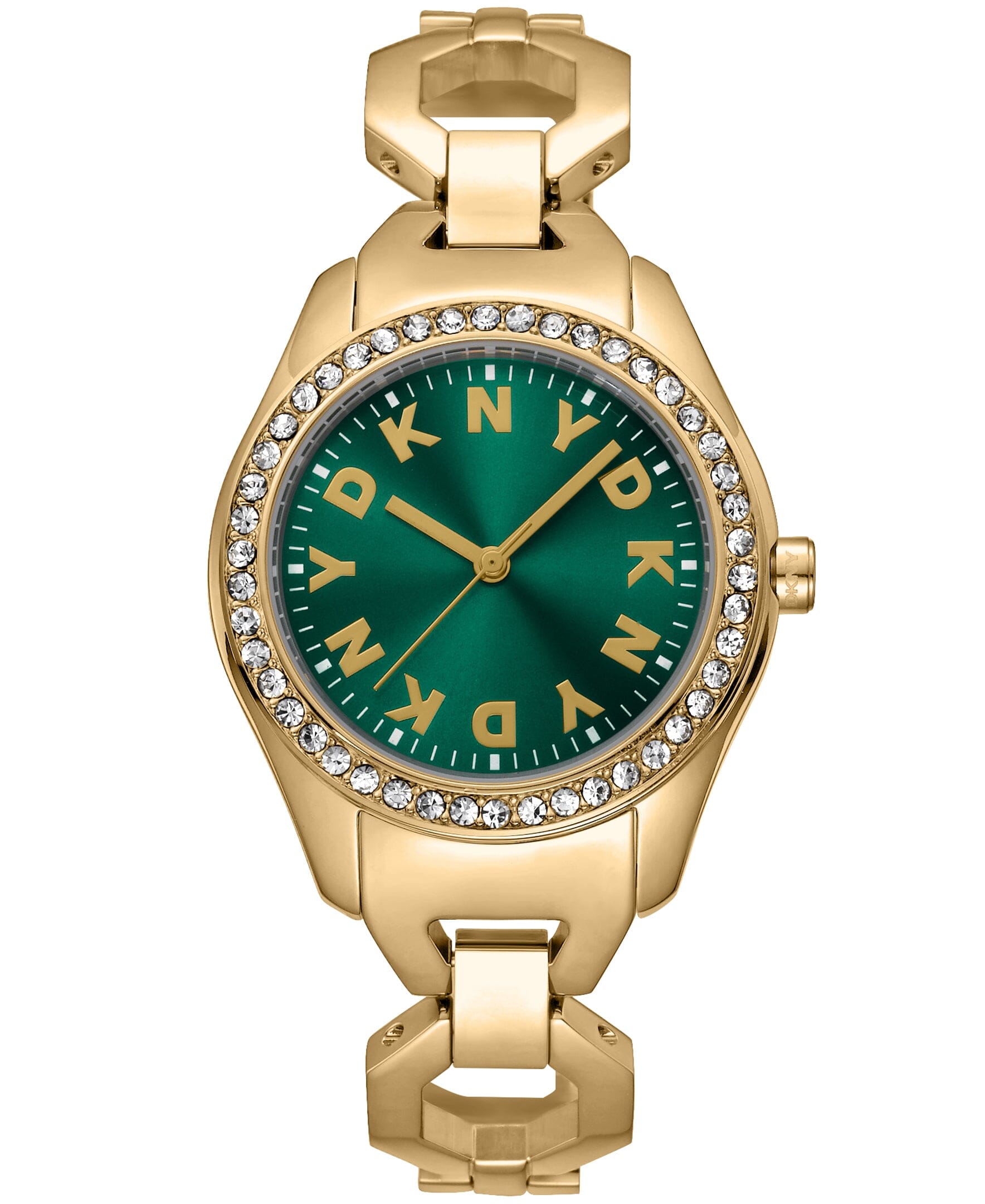 LOGO Astoria Midi Glitz Dark Green Womens Watch DKNY 