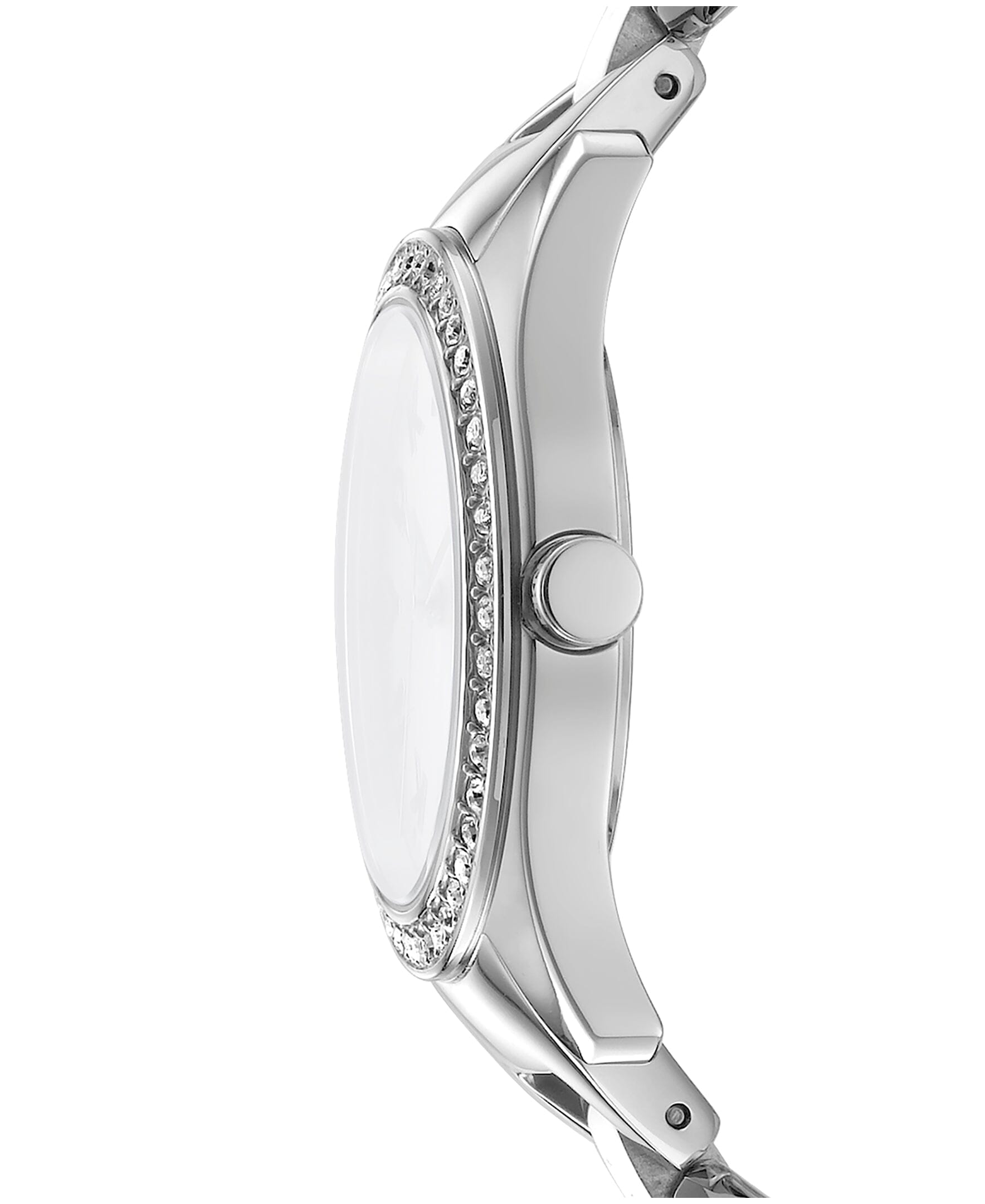 LOGO Astoria Midi Glitz Silver Women's Watch DKNY 