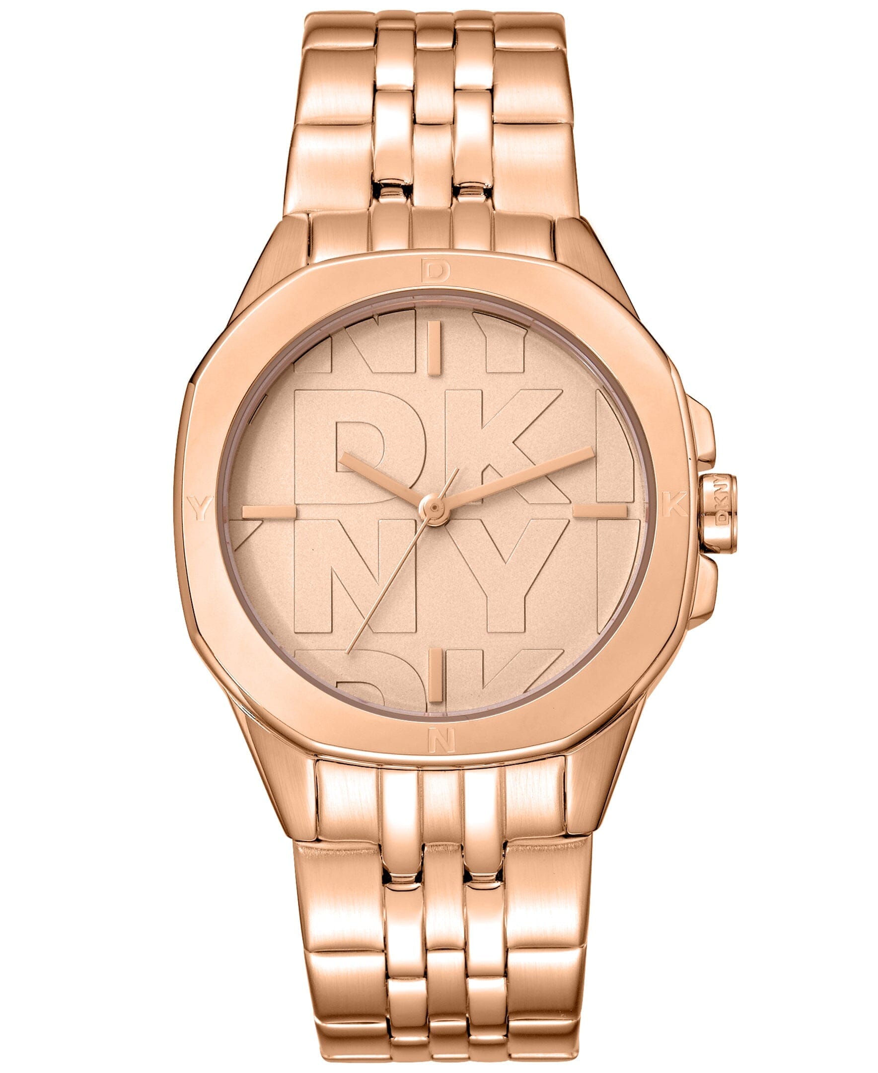 LOGO Brooklyn Midi Rose Gold Womens Watch DKNY 