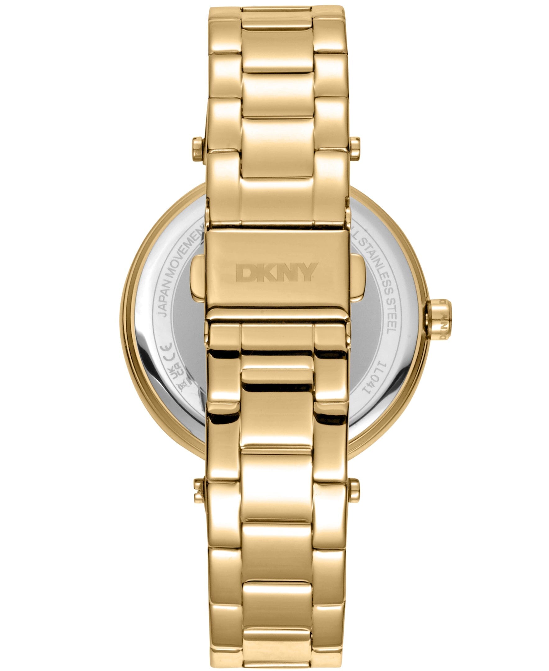 LOGO Essential Logo Silver White Dial Gold Women's Watch DKNY 