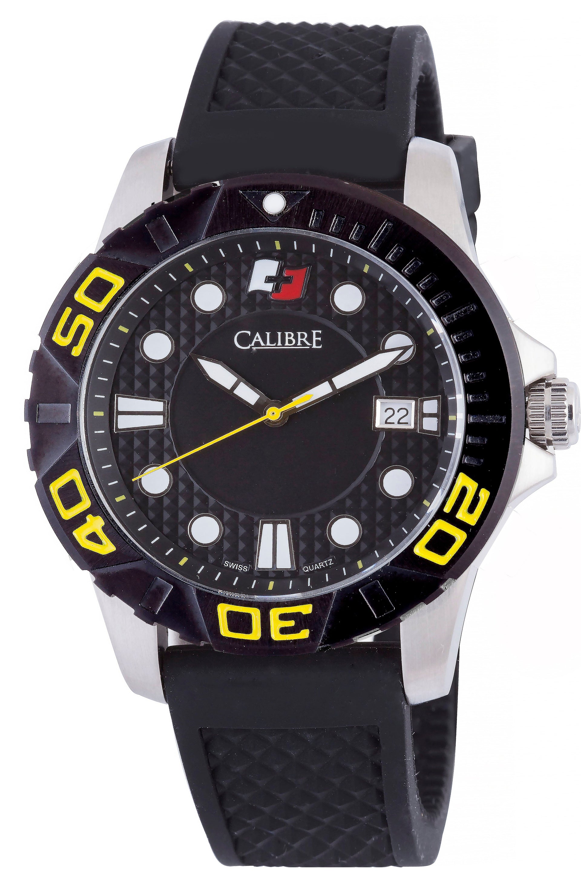Men's Calibre Akron Black Dial Quartz Watch Calibre 