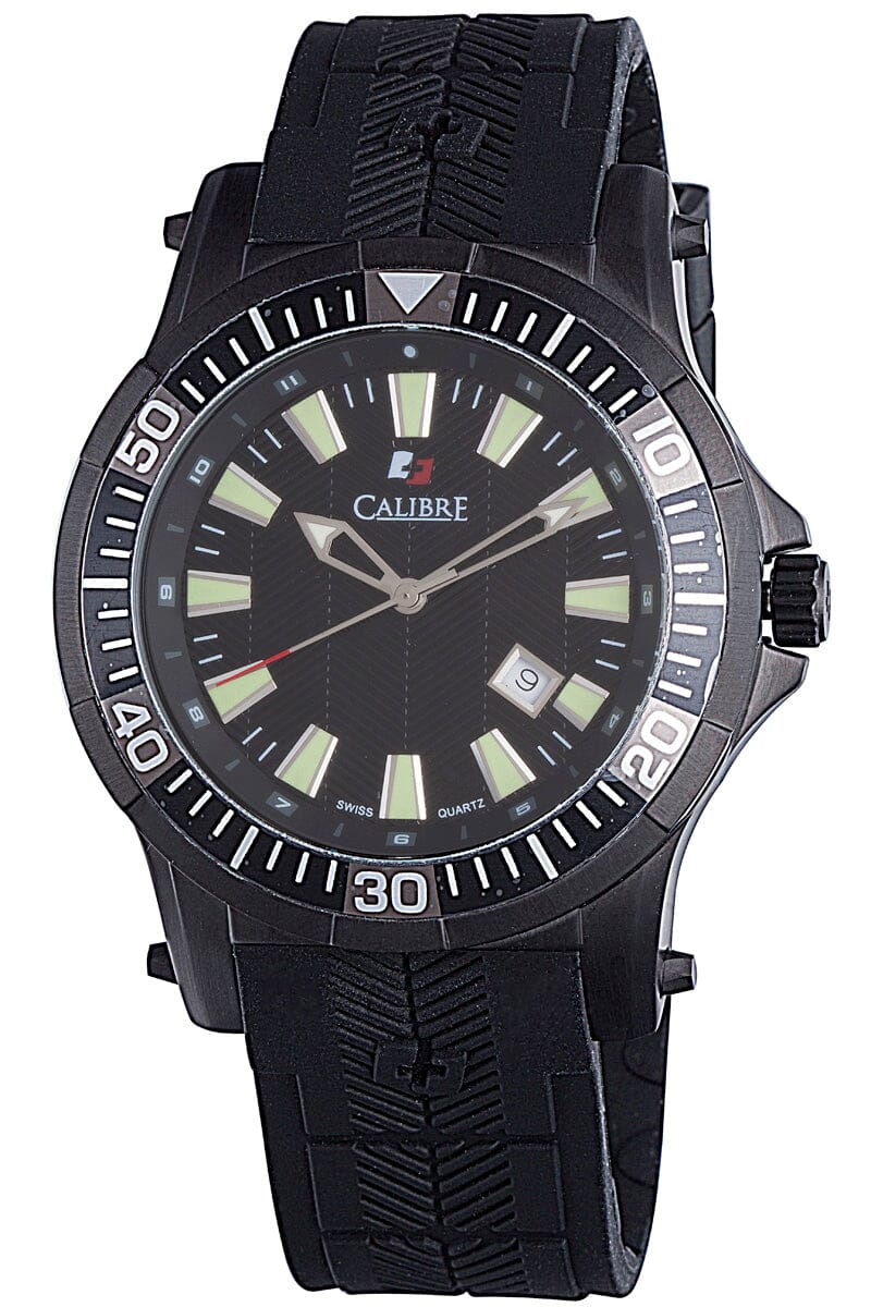 Men's Calibre Hawk Black Quartz Watch Calibre 